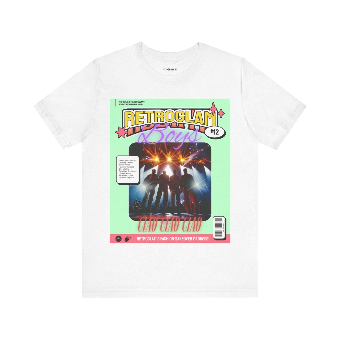 Magazine Cover Shirt Unisex Short Sleeve Tee Lightweight Breathable Fabric