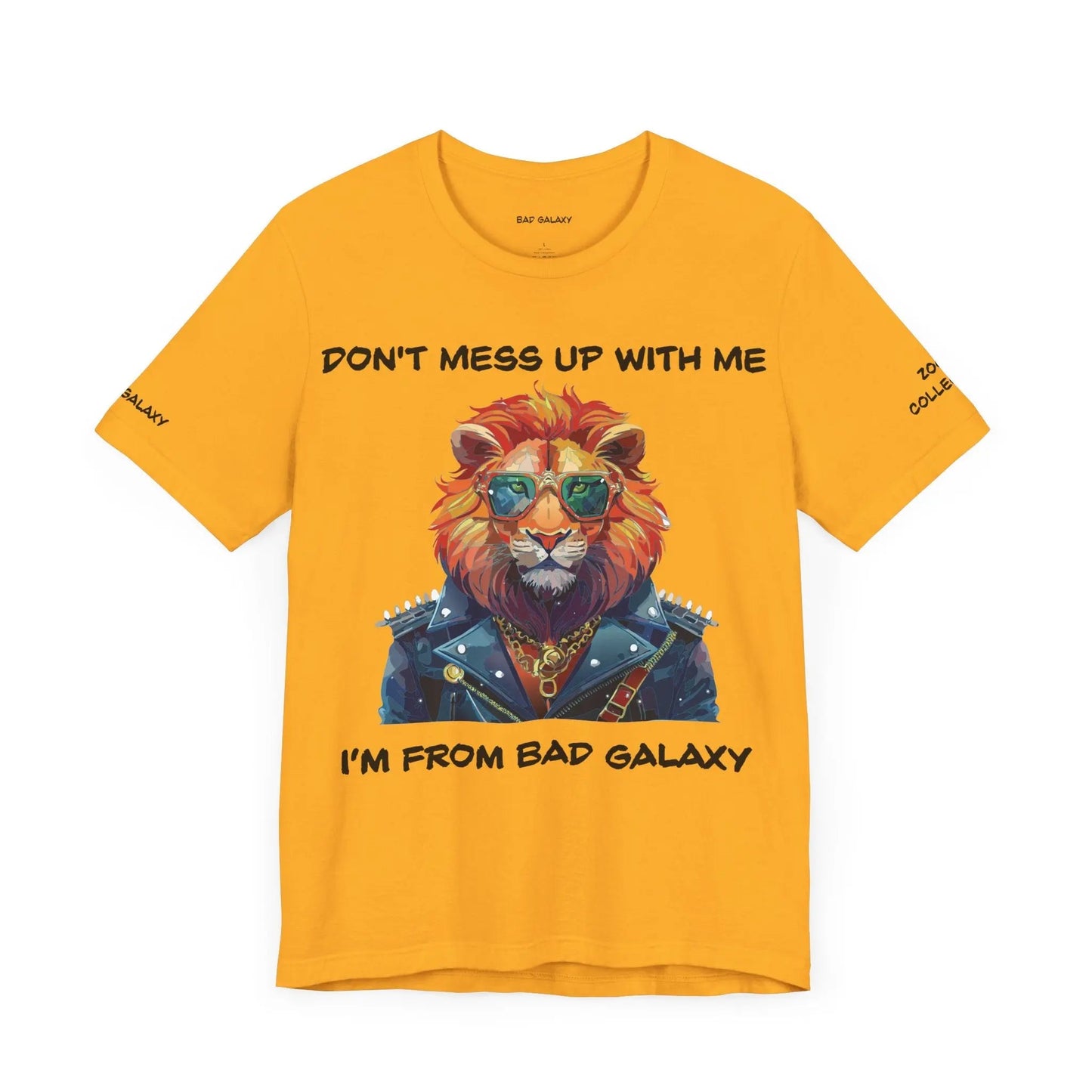 Bad Galaxy Animal T Shirt Made To Order 100 Percent Cotton Tee With Eco Friendly Inks Designed In US