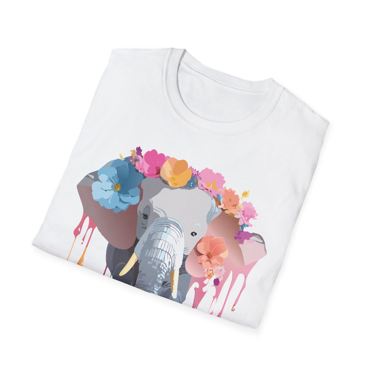 Elephant T Shirt Unisex Softstyle Gildan 64000 Elephant On T Shirt Animation Animals Tee