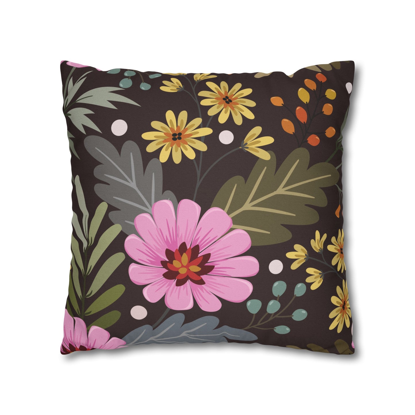 Floral Poly Pillowcase