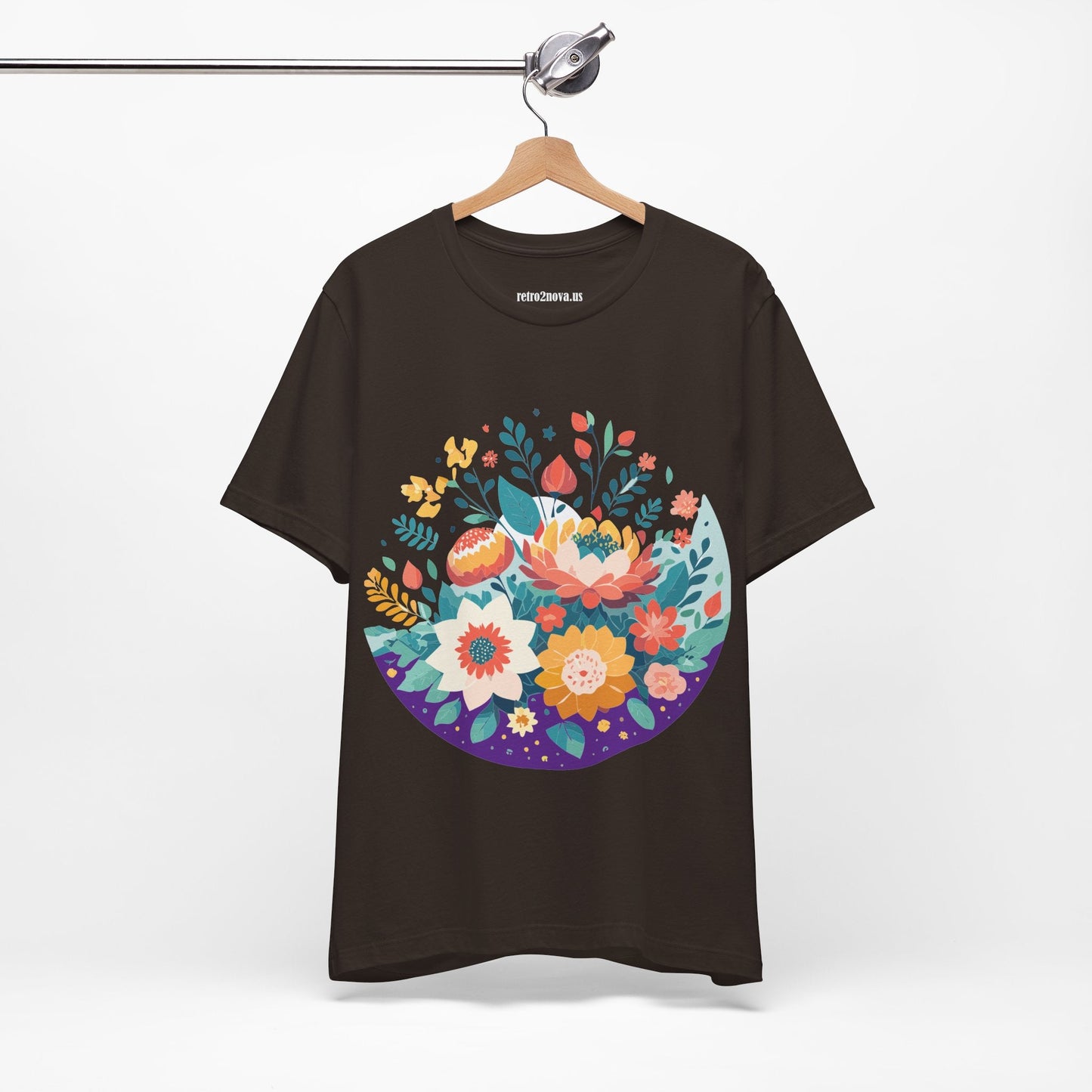 Flowers Shirt Floral Shirt Unisex Jersey Short Sleeve Tee Breathable Fabric Free Shipping