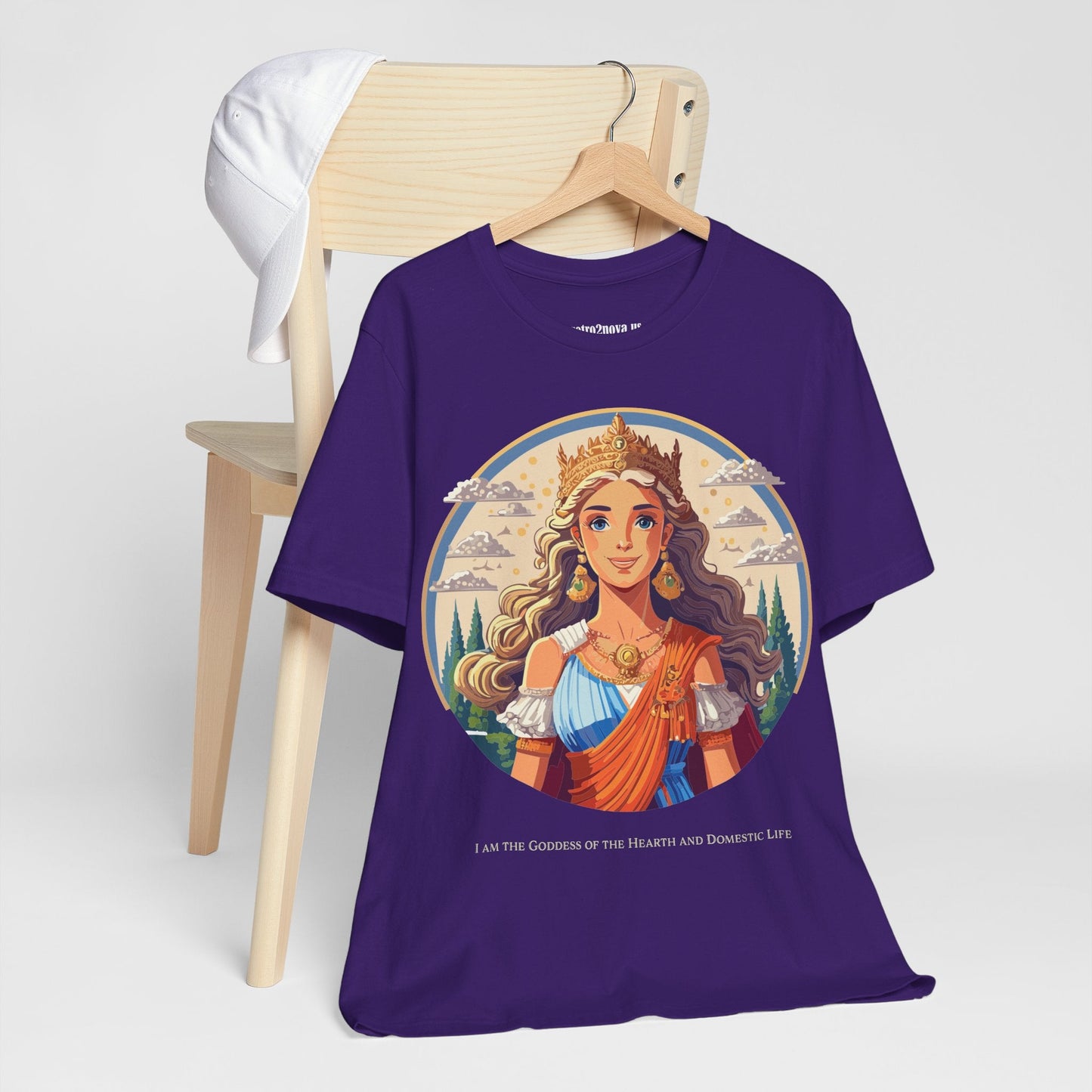 Goddess Shirt Graphic Cotton T Shirt Unisex Short Sleeve Original Art By Retro2Nova