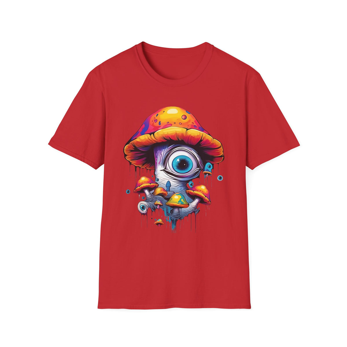 Funny Mashroom Graphic Tee Gildan Unisex 100 Cotton Tee Shirt h21