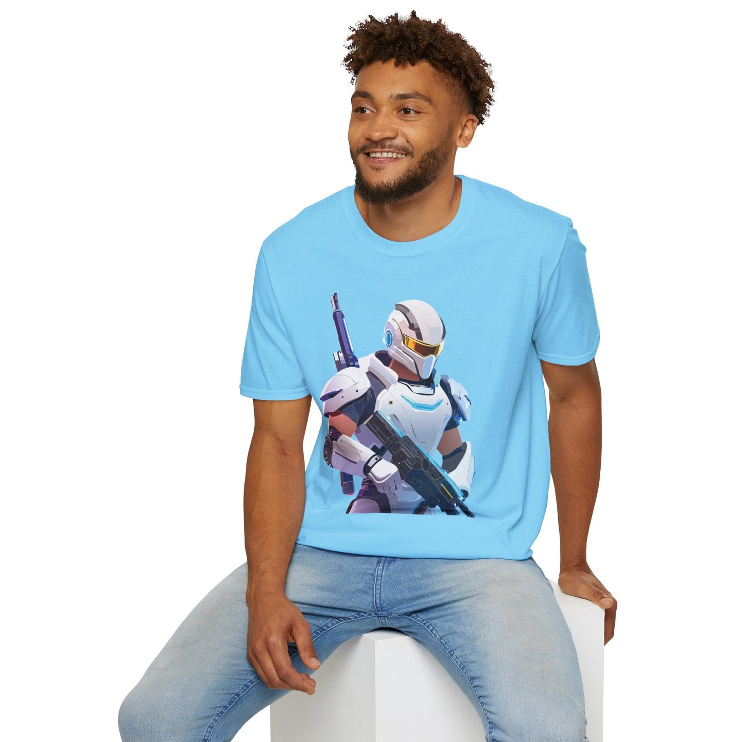 Robocop T Shirt Unisex Softstyle 64000 Gildan 100 Percent Ring Spun Cotton Graphic Tee