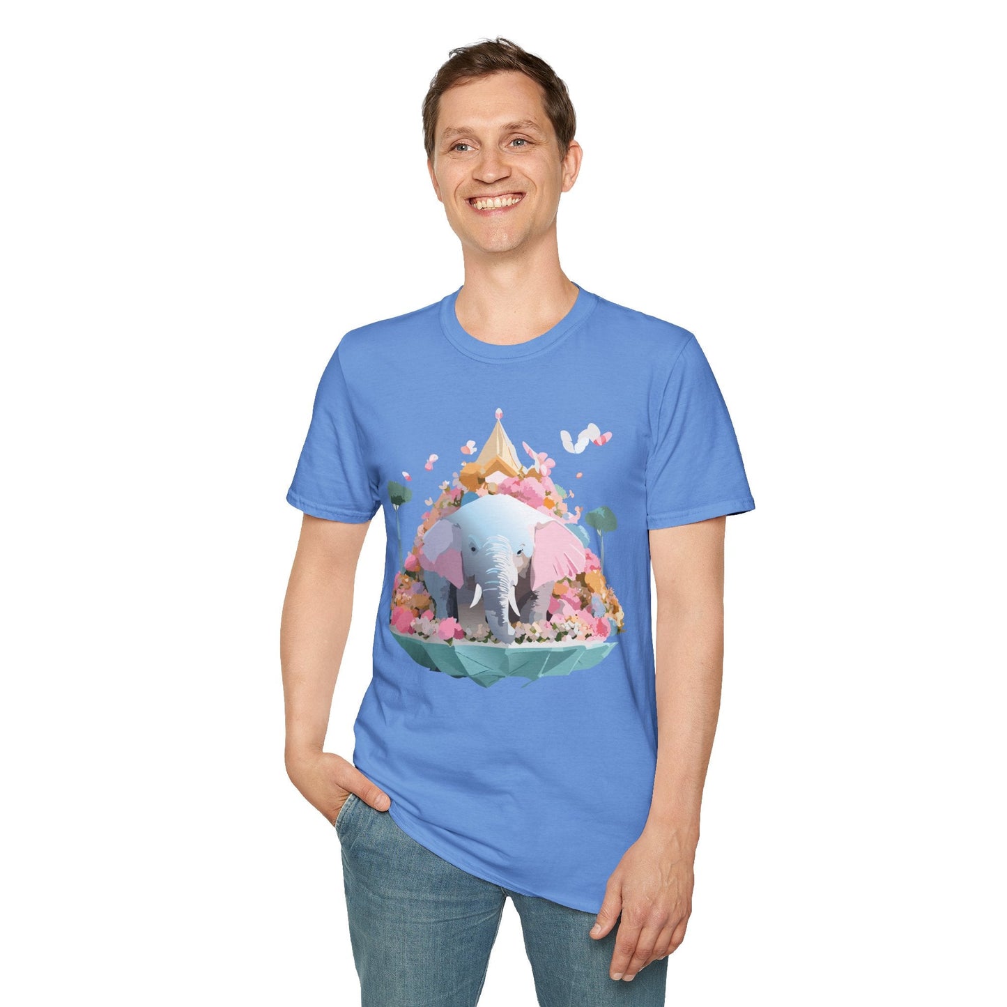 Elephant Graphic T Shirt For Animals Unisex Gildan Softstyle 64000 Cotton Tee Apparel