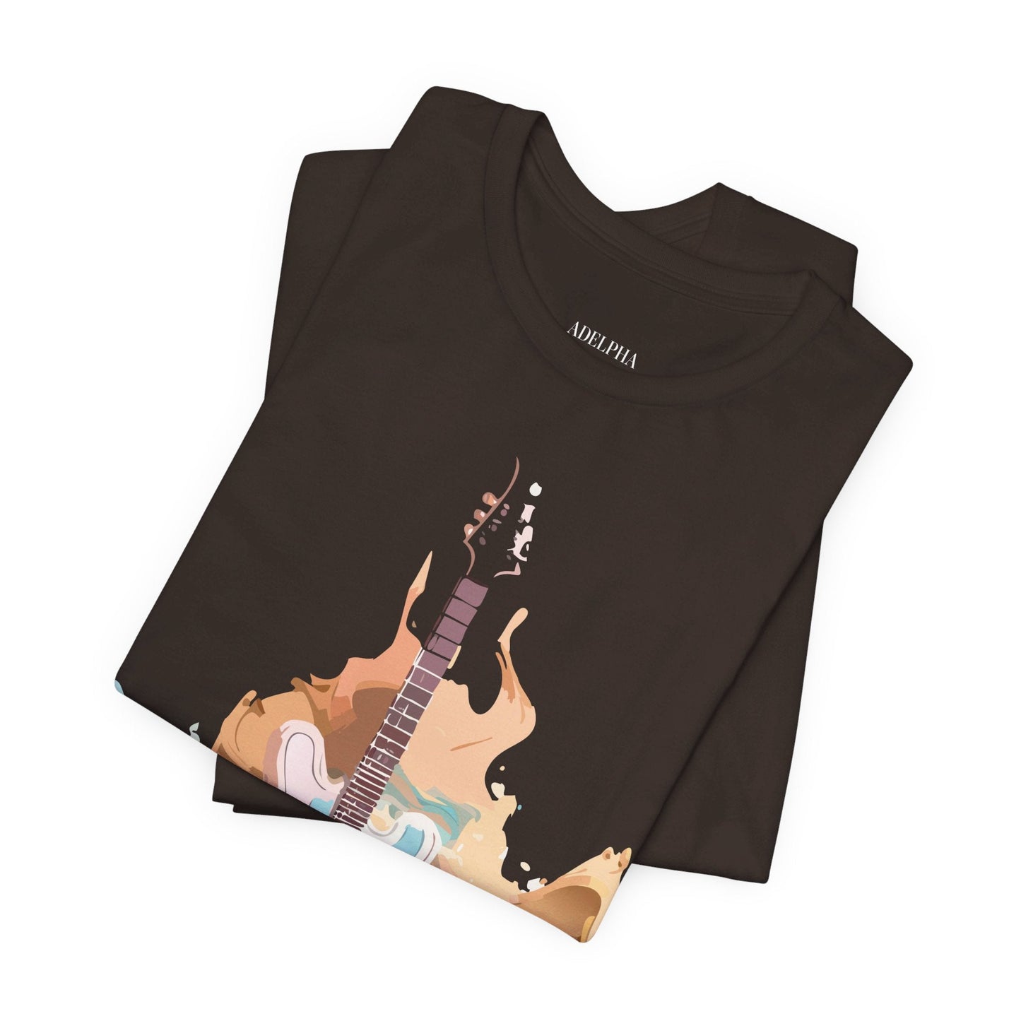 Music Graphic Unisex 100 Cotton Vintage Art with Musical Elements Tee 51