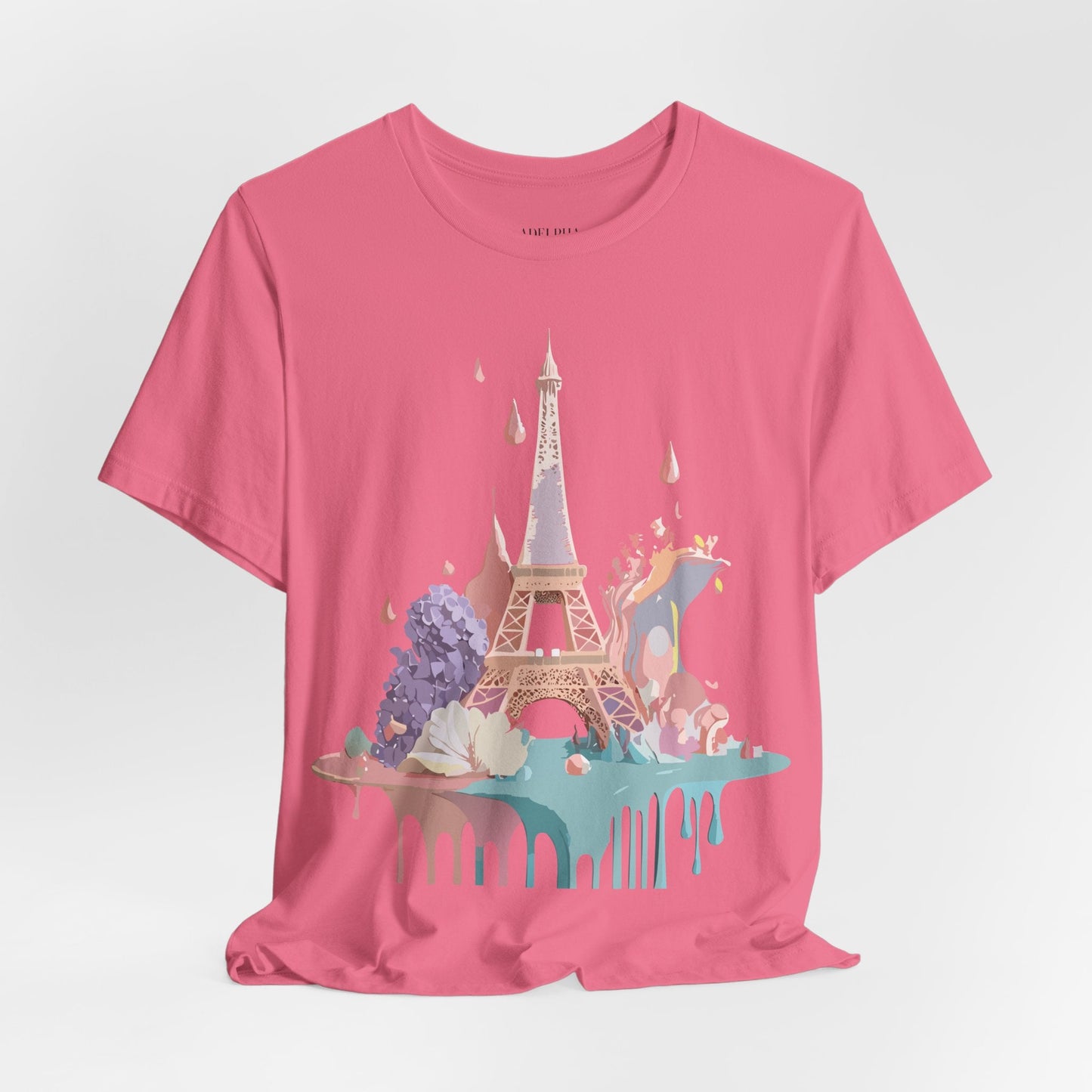 Paris Tourist Shirt Unisex Graphic Tee Vintage Inspired Artwork by Adelpha Short Sleeve Jersey