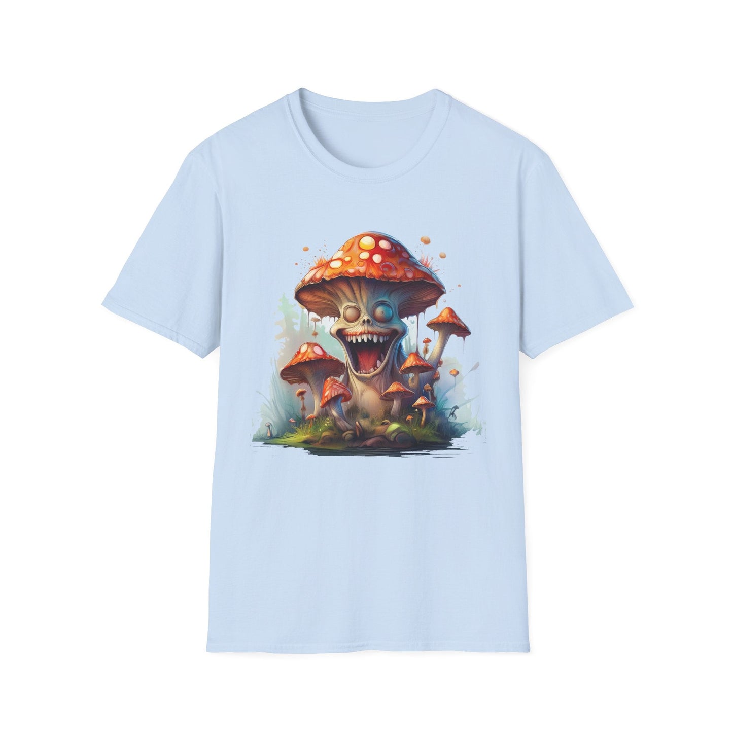 Mashroom Short Sleeve Tee Unisex Funny Mashroom Shirt With Fungus Graphic Gildan Softstyle 64000
