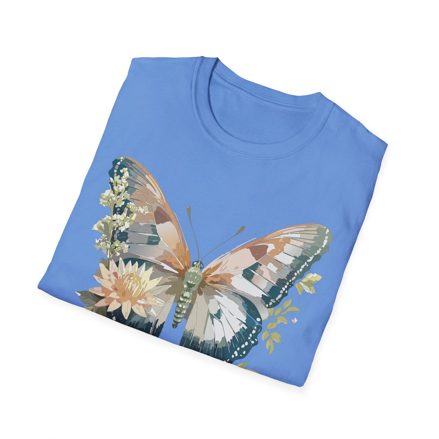 Unisex Butterfly Shirt Monarch Butterfly Tee Softstyle Gildan 64000 100 Cotton Breathable