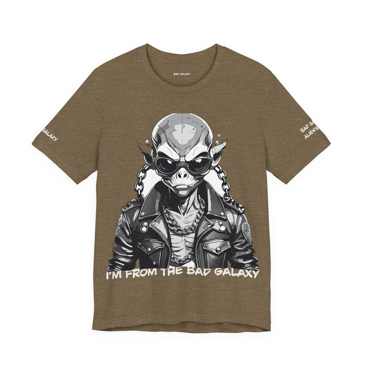 Alien Graphic Unisex Cotton Bella+Canvas Tee with Art Design b51