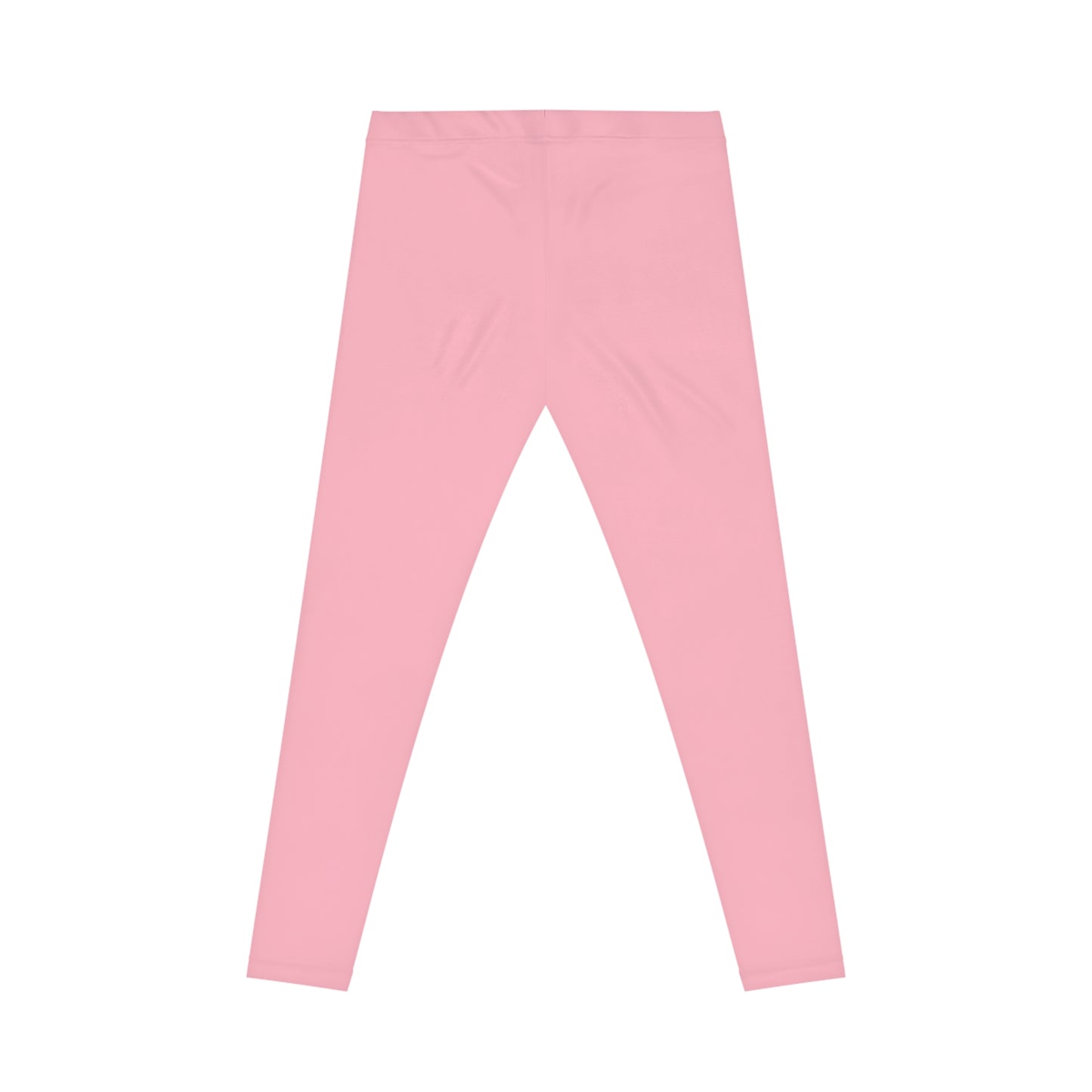 Cherry Blossom Pink Color Women's Poly-Span Casual Leggings XS-2XL
