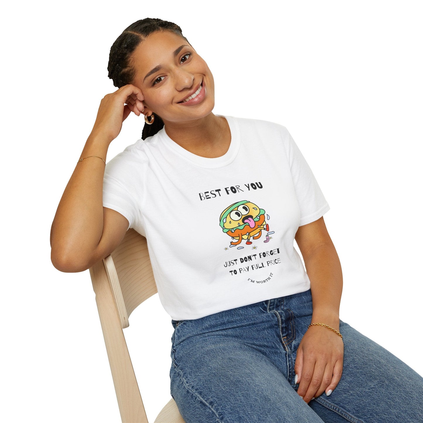 Funny Food T Shirts Unisex Softstyle Tee Gildan 64000 100 Percent Ring Spun Cotton Comfortable Graphic Tee