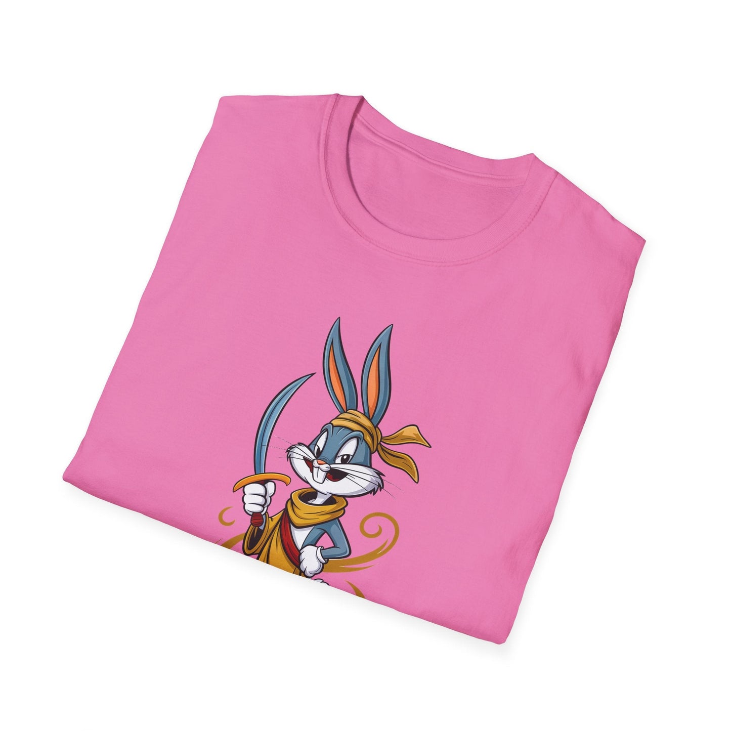 Bugs Bunny T Shirt Unisex Short Sleeve Cartoon Graphic Animation Gildan Softstyle 64000