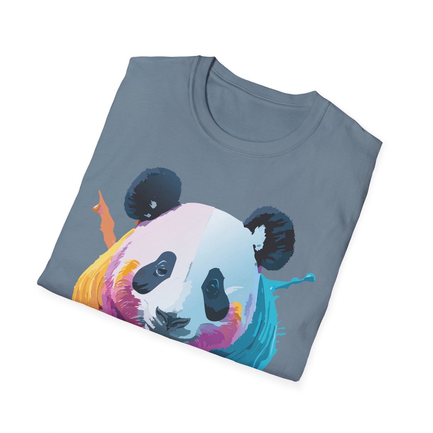 Panda Shirt Unisex T Shirt Softstyle Gildan 64000 100 Percent Ring Spun Cotton Animal Tee