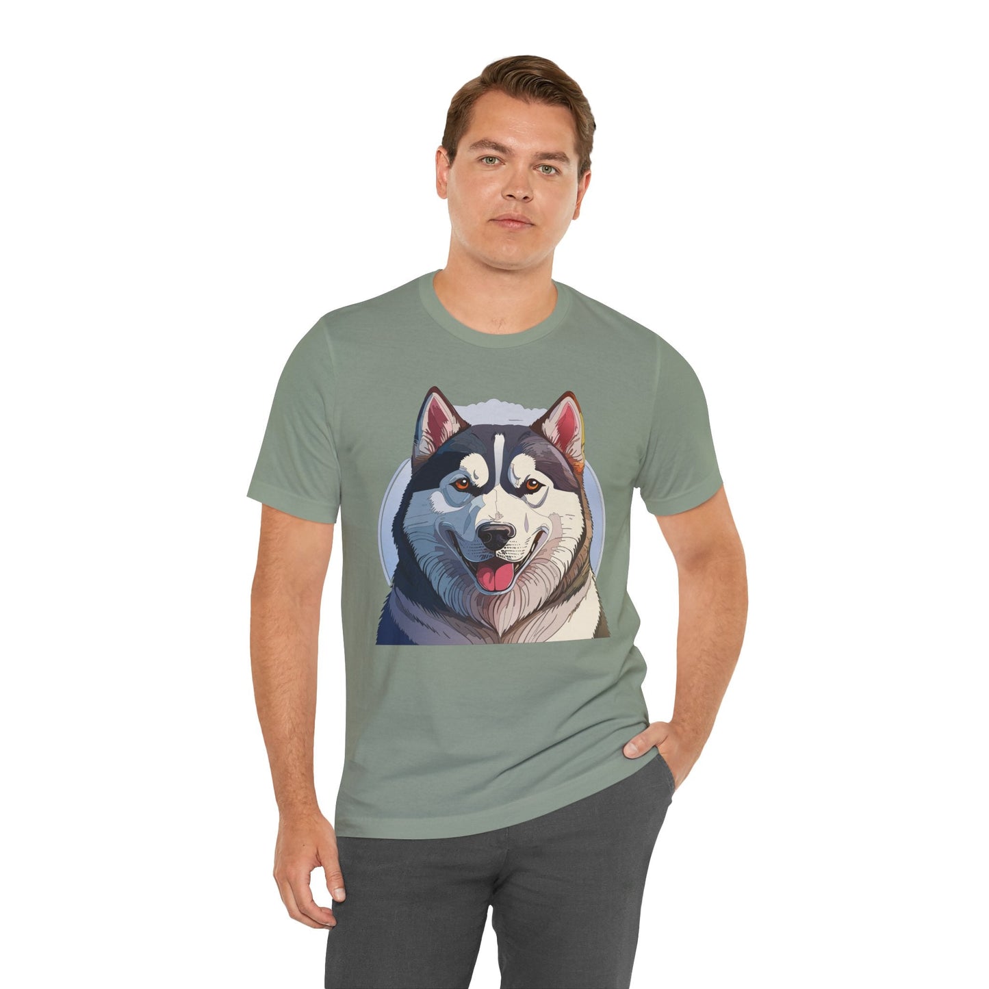 Unisex Animal Shirt Art Design Tee With Wild Animals Graphic Print Short Sleeve Style