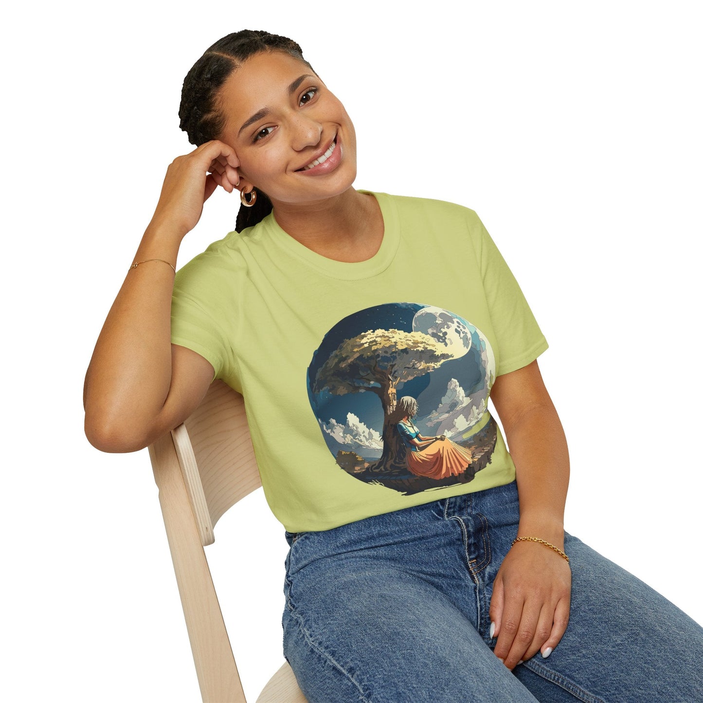 Unisex Graphic T Shirt Art Design Tee Softstyle 64000 Ring Spun Cotton Comfortable