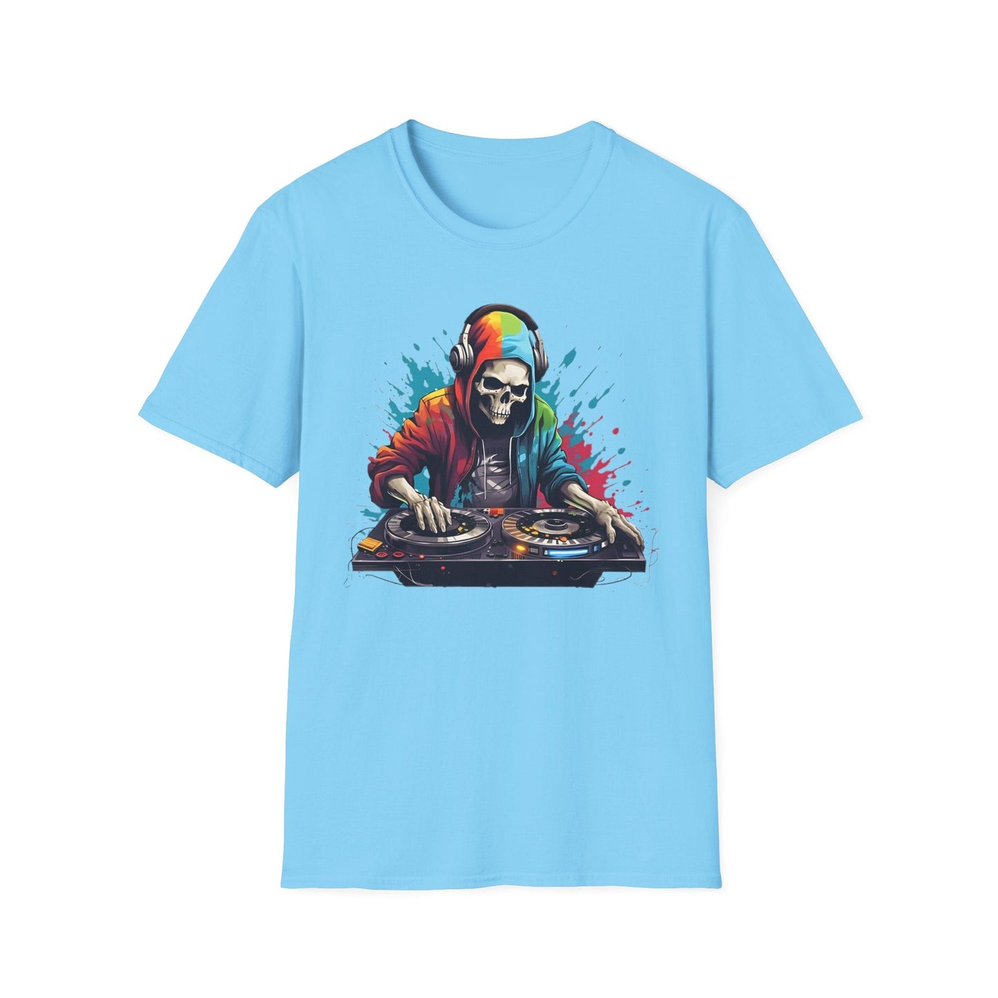 Skull T Shirt Unisex Skeleton Tee 100 Cotton Softstyle Gildan 64000 Graphic Tee Artwork