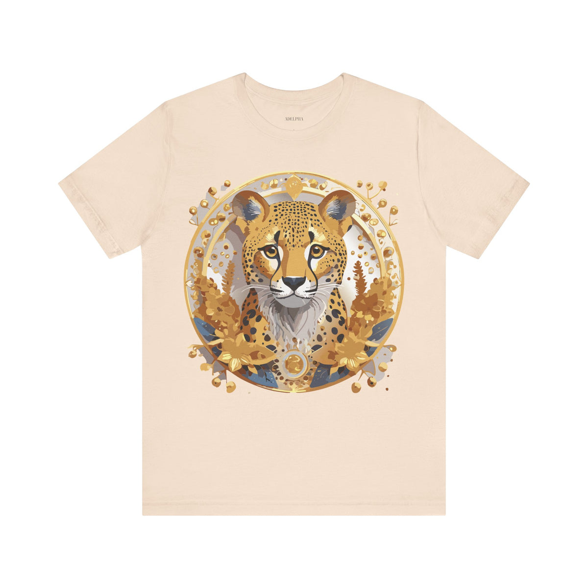 Medallion Graphic Unisex Cotton Bella+Canvas Tee with Art Design d55