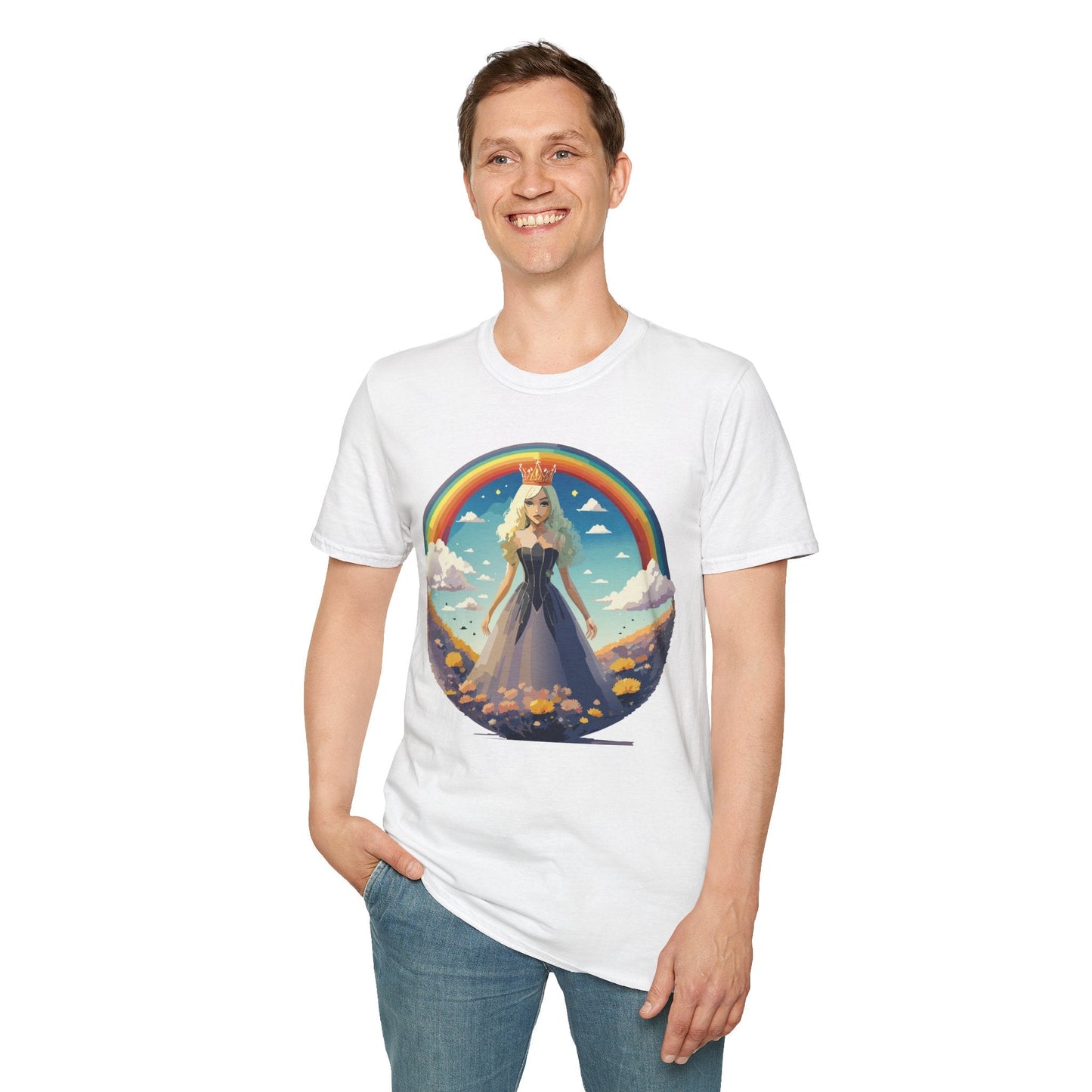 Womens Graphic T Shirt Art Design Tee 100 Percent Cotton Short Sleeve Softstyle Unisex