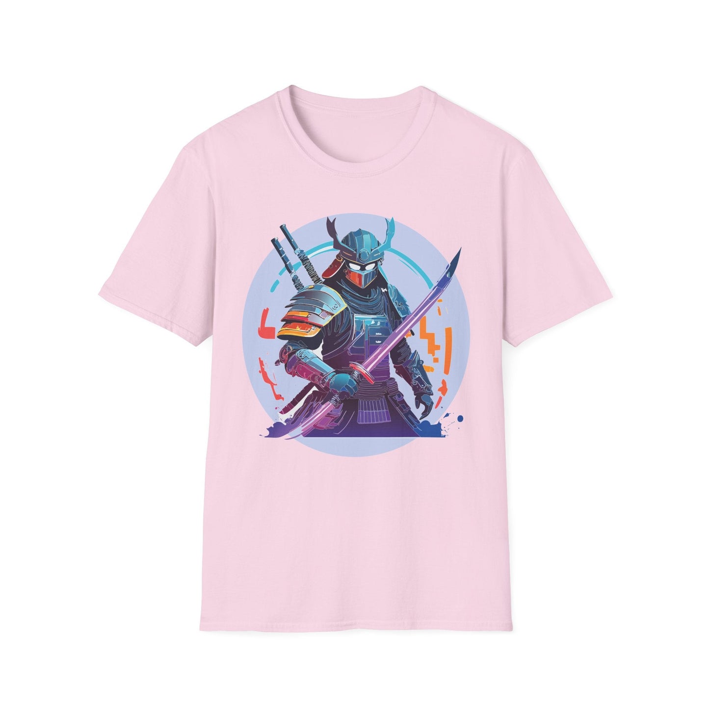 Samurai Shirt Unisex Softstyle Tee 100 Percent Ring Spun Cotton Light 4.5 Oz Graphic Gildan 64000