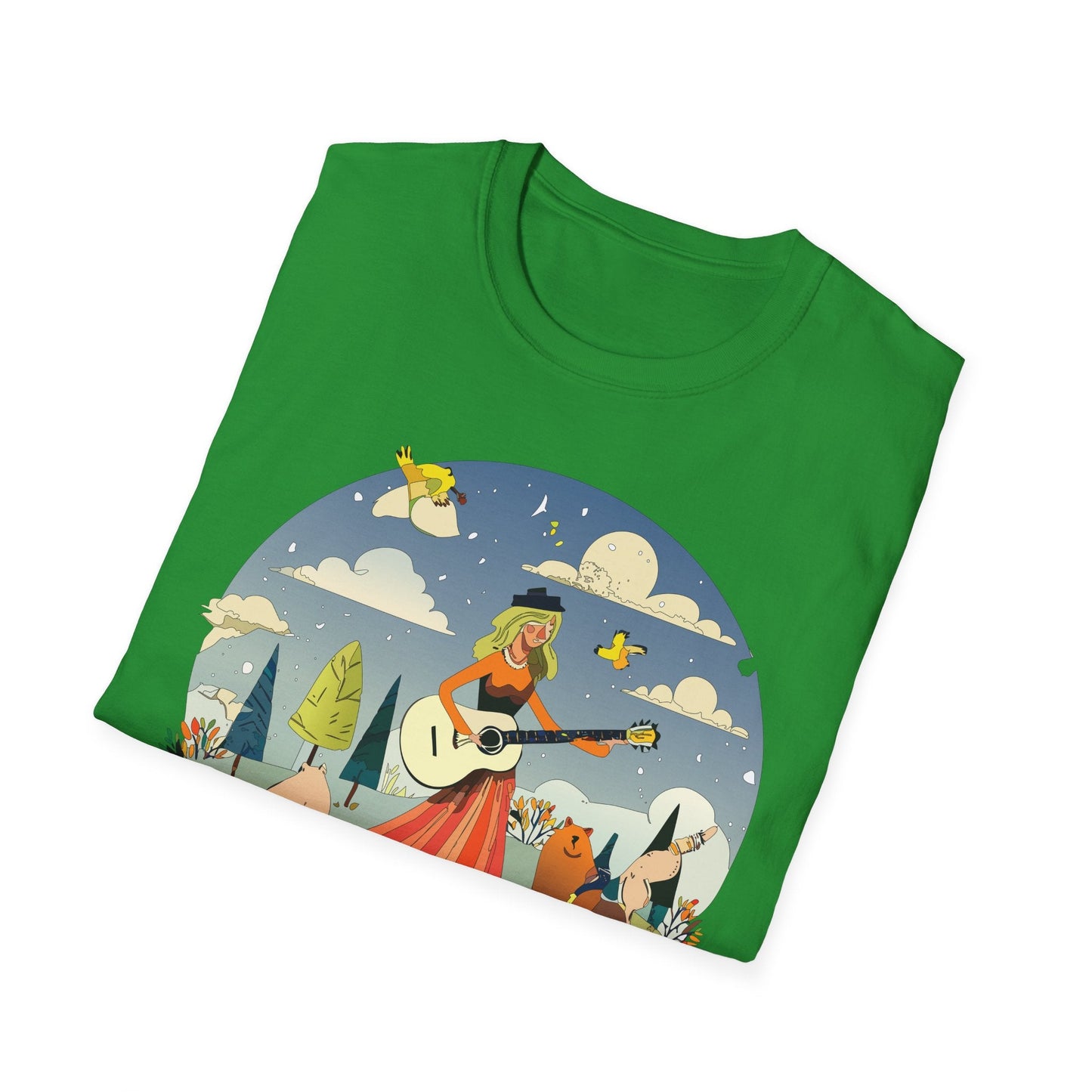 Womens Graphic T Shirt Art Design Tee Unisex SoftStyle Gildan 64000 100 Percent Cotton