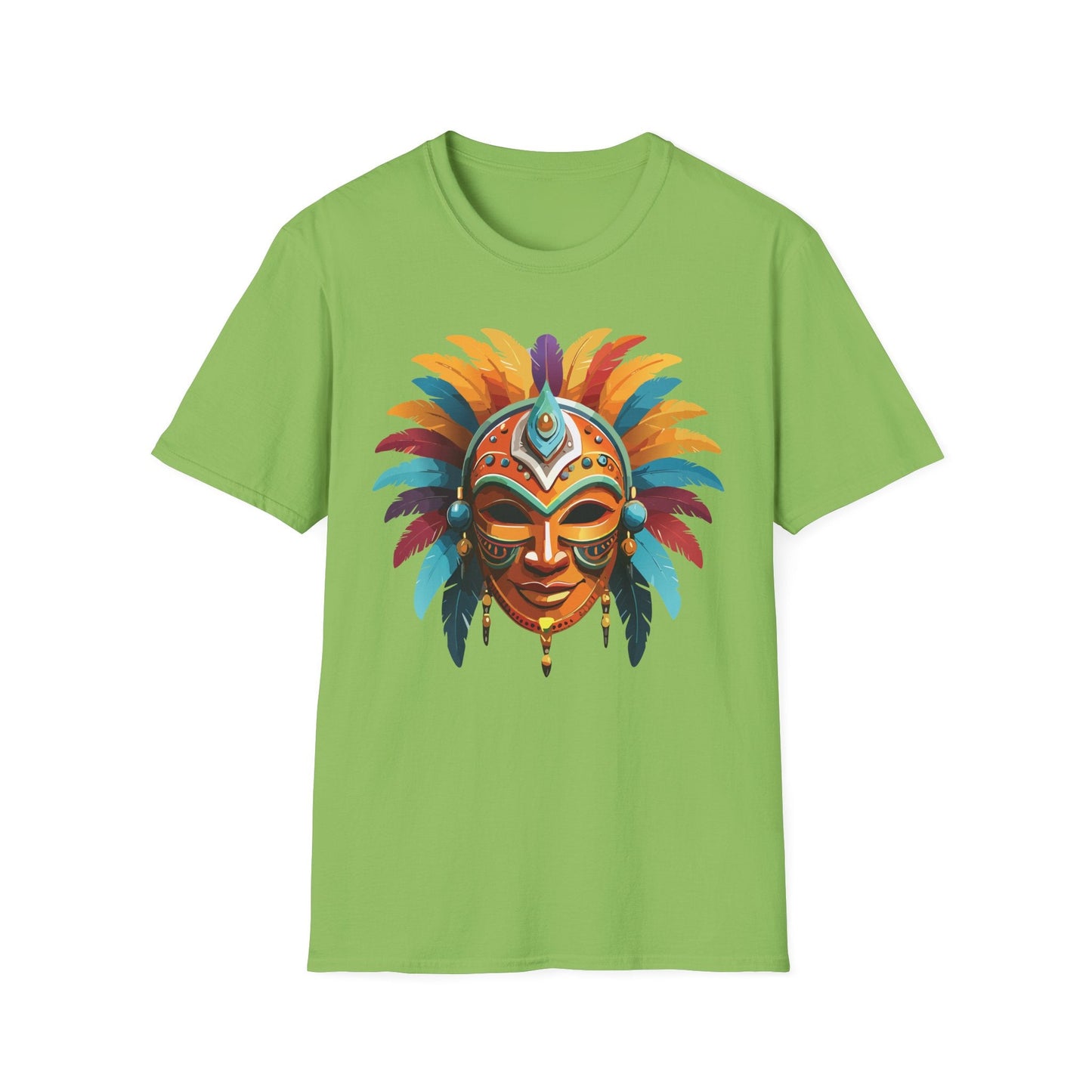 Mask Tee Shirt Unisex Softstyle 100 Percent Ring Spun Cotton Masquerade Tees For Comfort