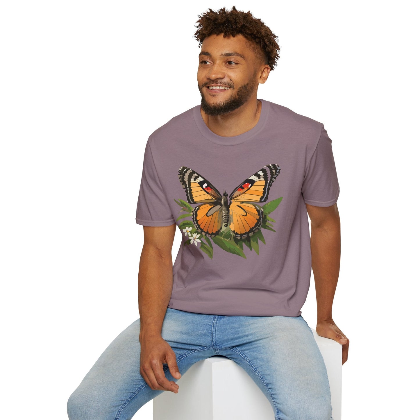Monarch Butterfly Shirt Unisex Softstyle Tee 100 Percent Ring Spun Cotton Gildan 64000