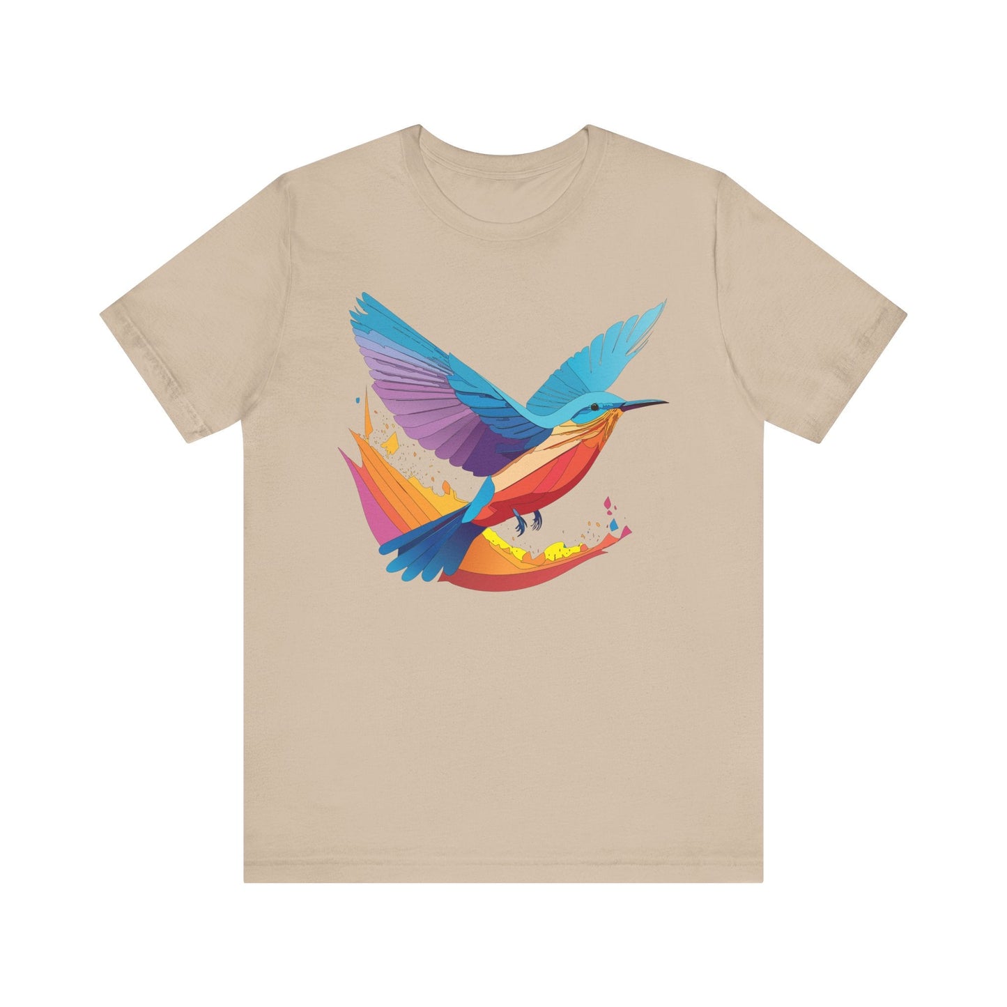 Unisex Animal Shirt Art Design Tee With Wild Animals Print Soft Comfortable Short Sleeve Tee