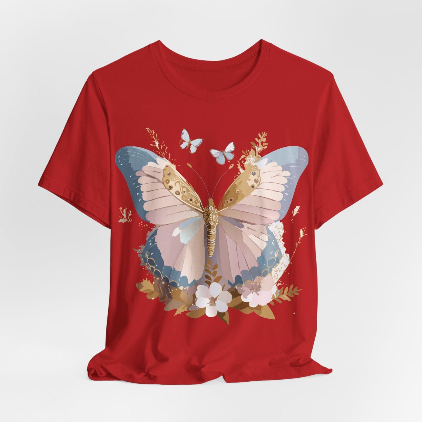 Butterfly Graphic Tee Unisex Short Sleeve Art Design By Adelpha