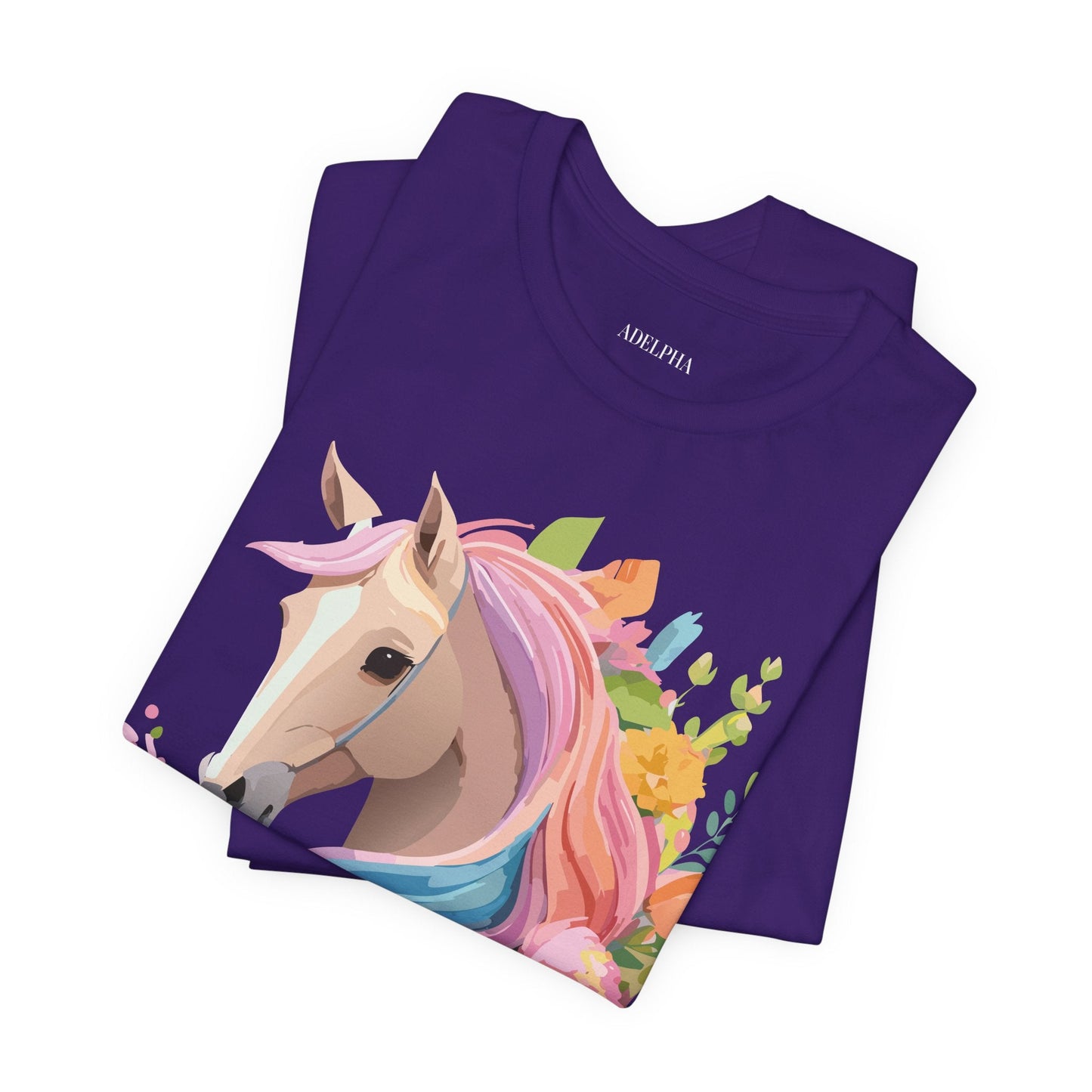 Horse Graphic Unisex 100 Cotton Vintage Animal Art T-Shirt 2