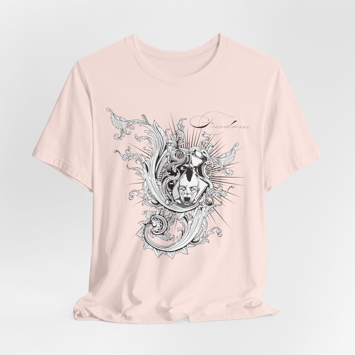 Freedom Art Design Tee, Artistic Tee, Graphic T-Shirt, Music Tees, Artistic Music T-Shirt, Vintage Top