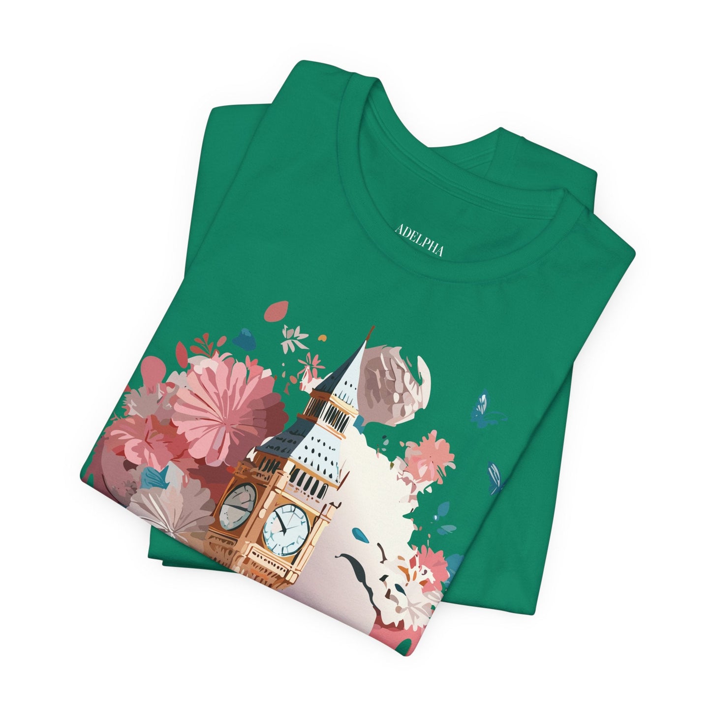 Adelpha London Graphic T Shirt Unisex Short Sleeve Tee For Everyday Style And Travel