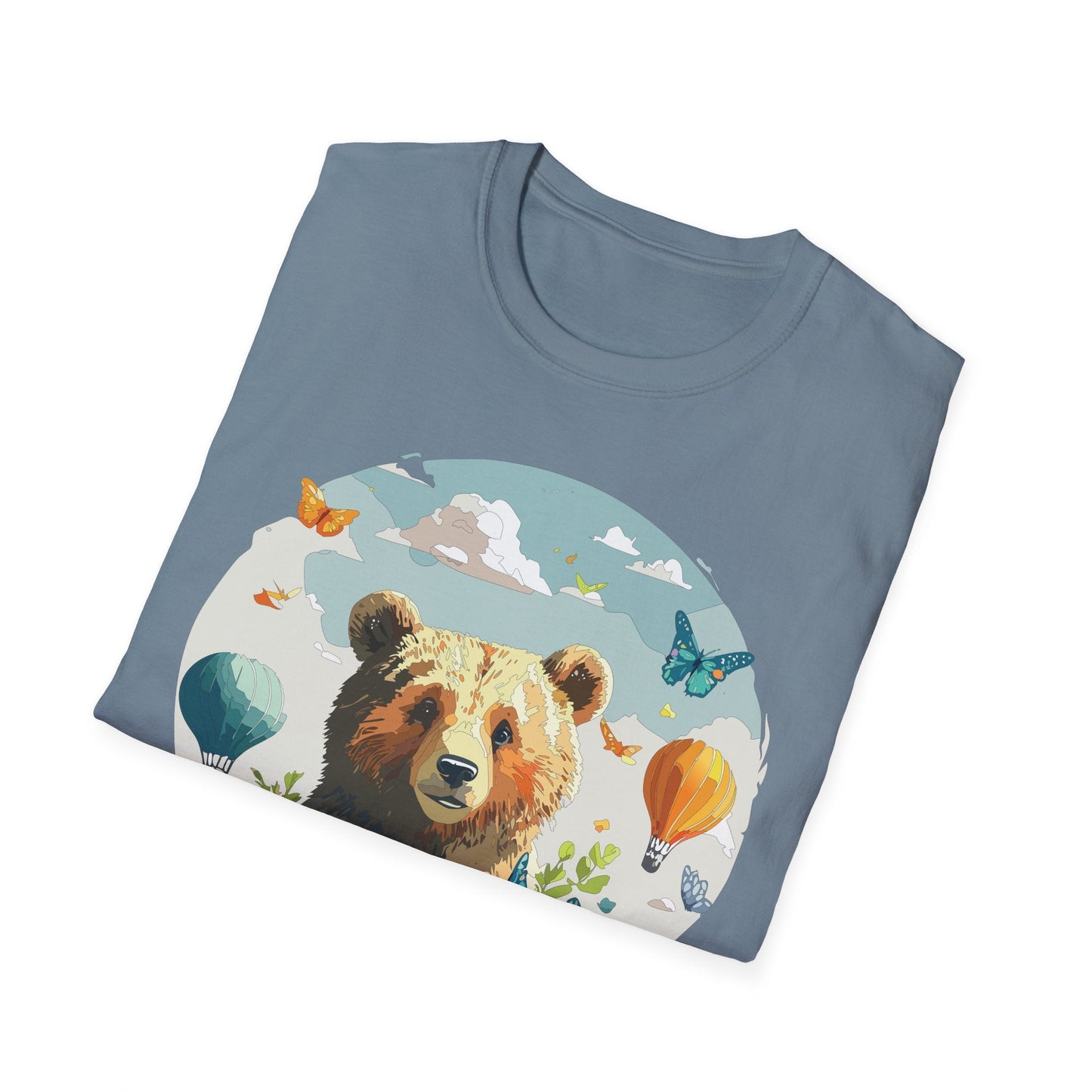 Bear T Shirt Unisex Teddy Bear Tee Softstyle 64000 Breathable Everyday Wear For All Ages