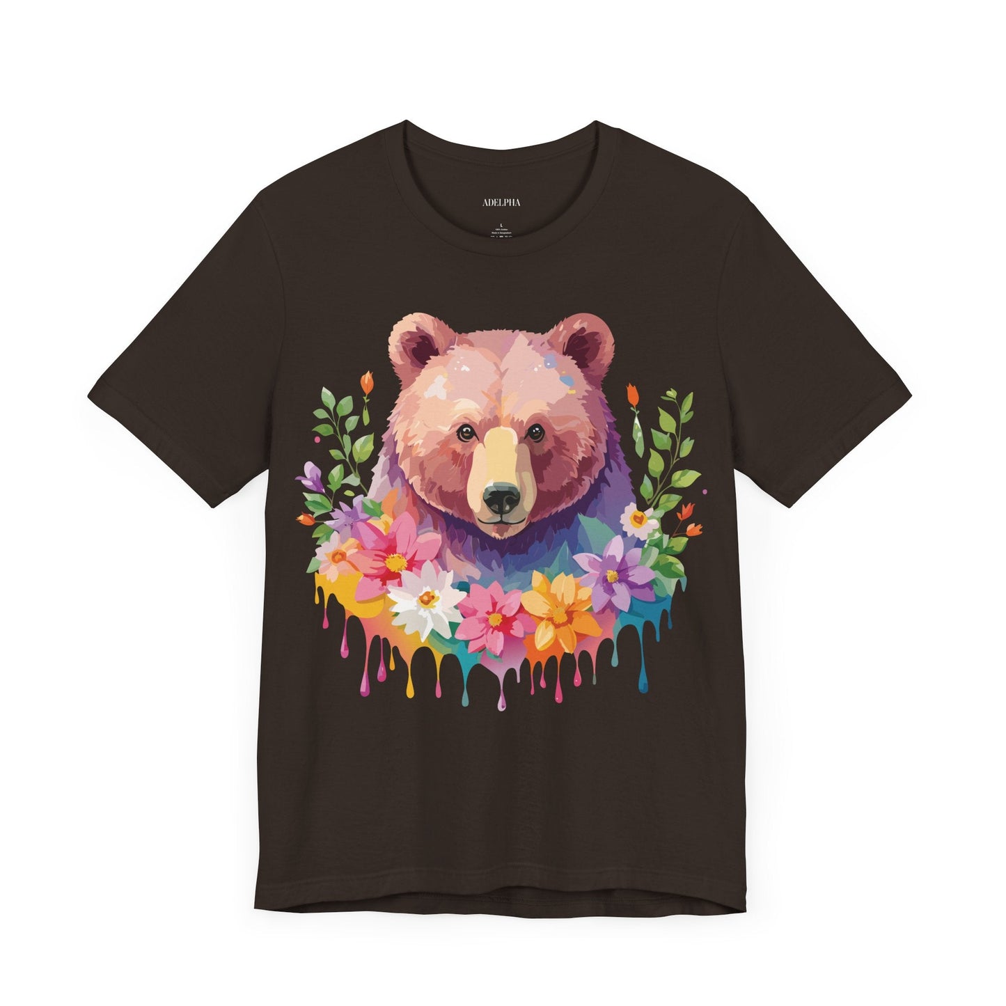 Bear Graphic T Shirt By Adelpha Unisex Short Sleeve Art Design Tee