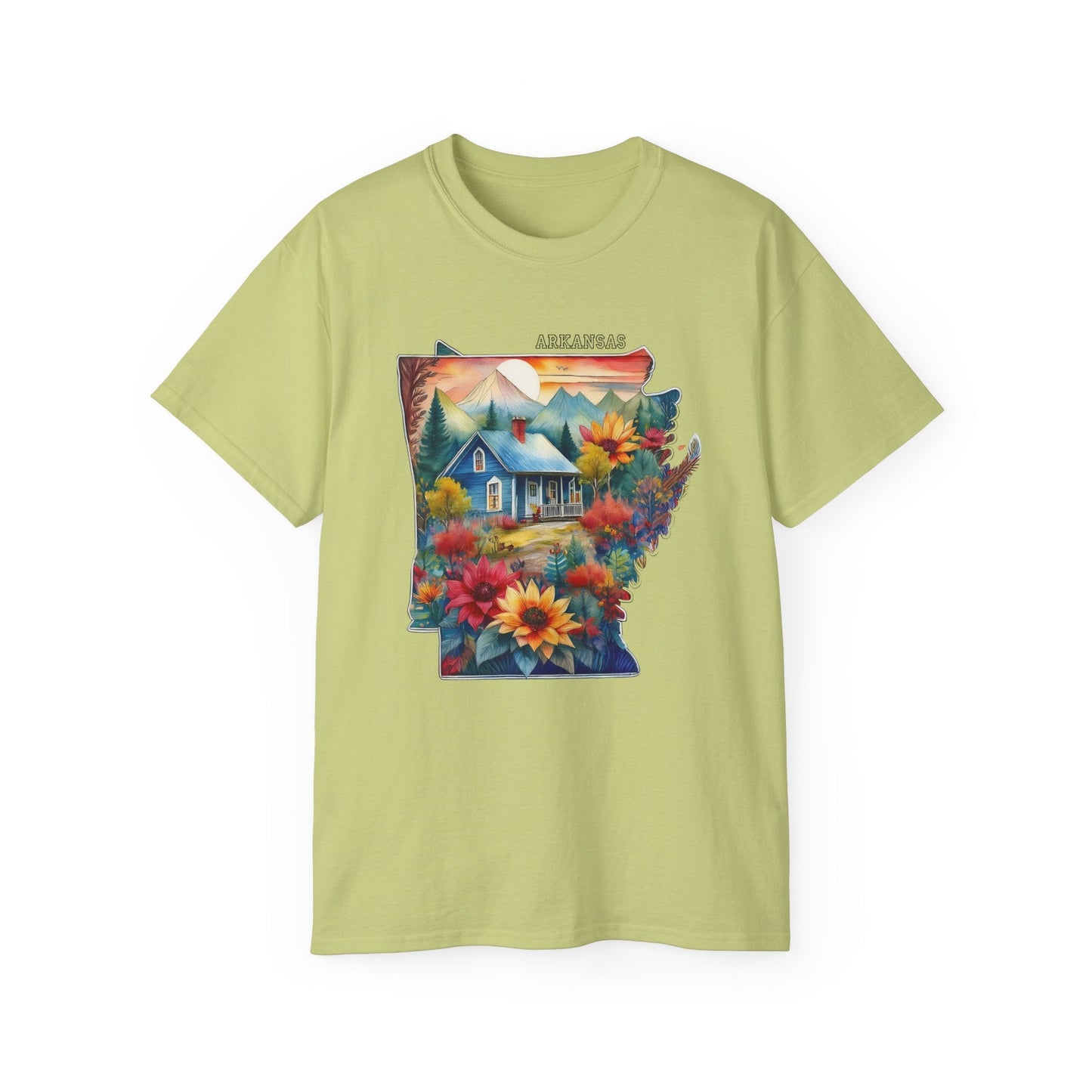 Arkansas Graphic Unisex Cotton T‑Shirt 2