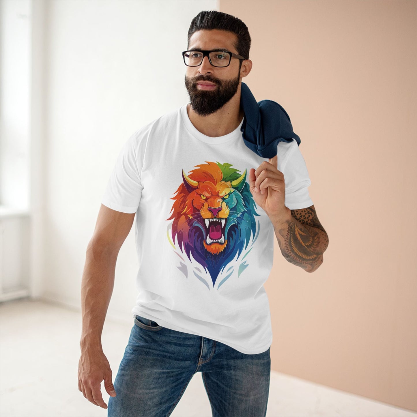 Cartoon Monsters Graphic Unisex 100 Cotton Staple Tee 21