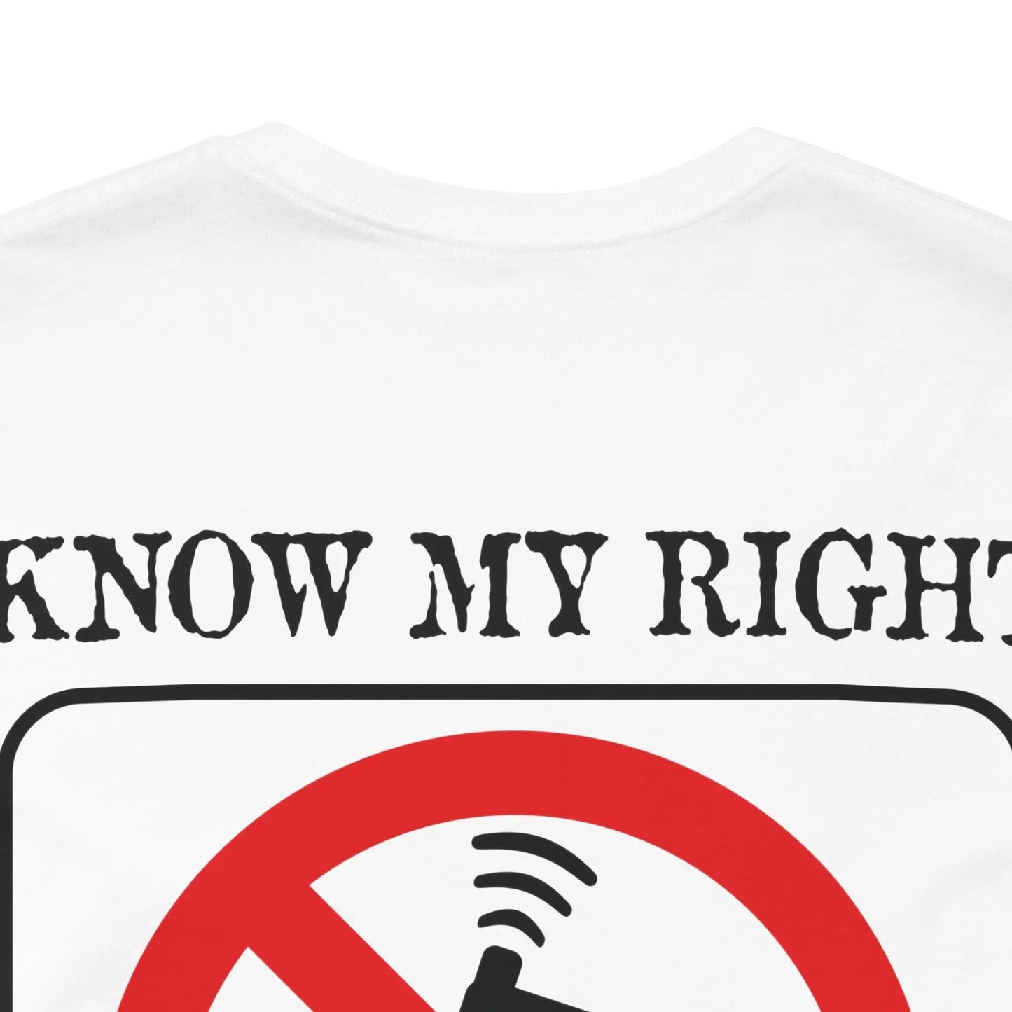 Red Stamp Tee Shirt Made In USA With 100 Percent Cotton Eco Inks From Bad Galaxy Official