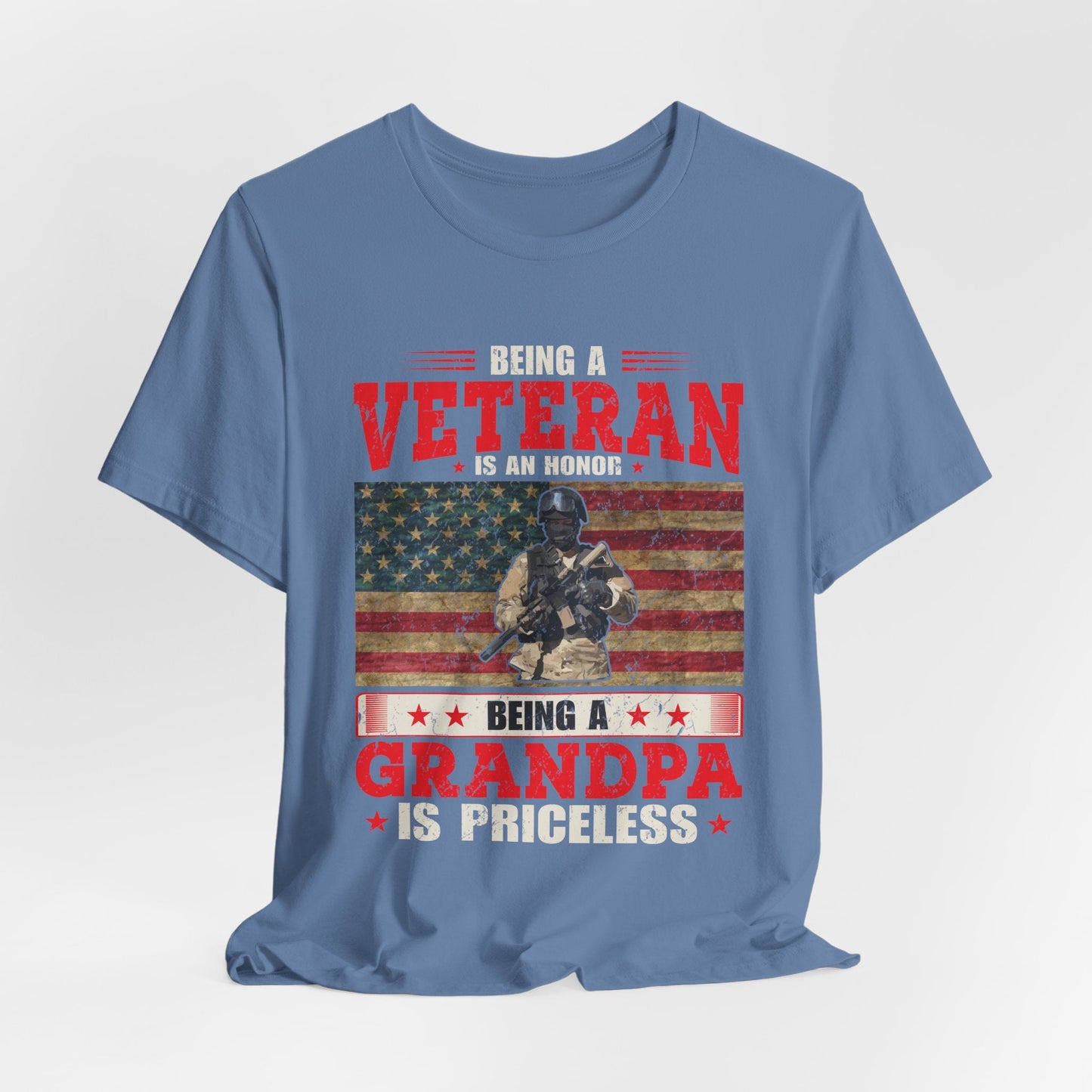 Army Veteran Patriotic Graphic Design Unisex Cotton T-Shirt v34