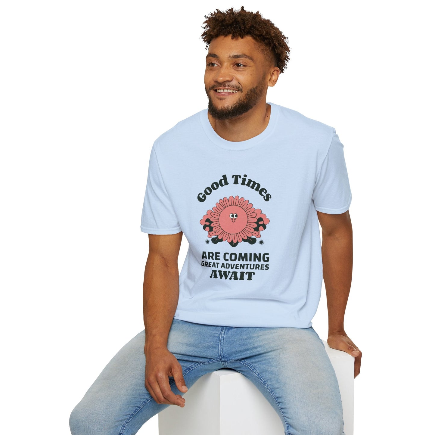 Positive Slogan T Shirts With Positive Words And Good Quotes Unisex Softstyle Cotton Tee Gildan 64000 Ring Spun