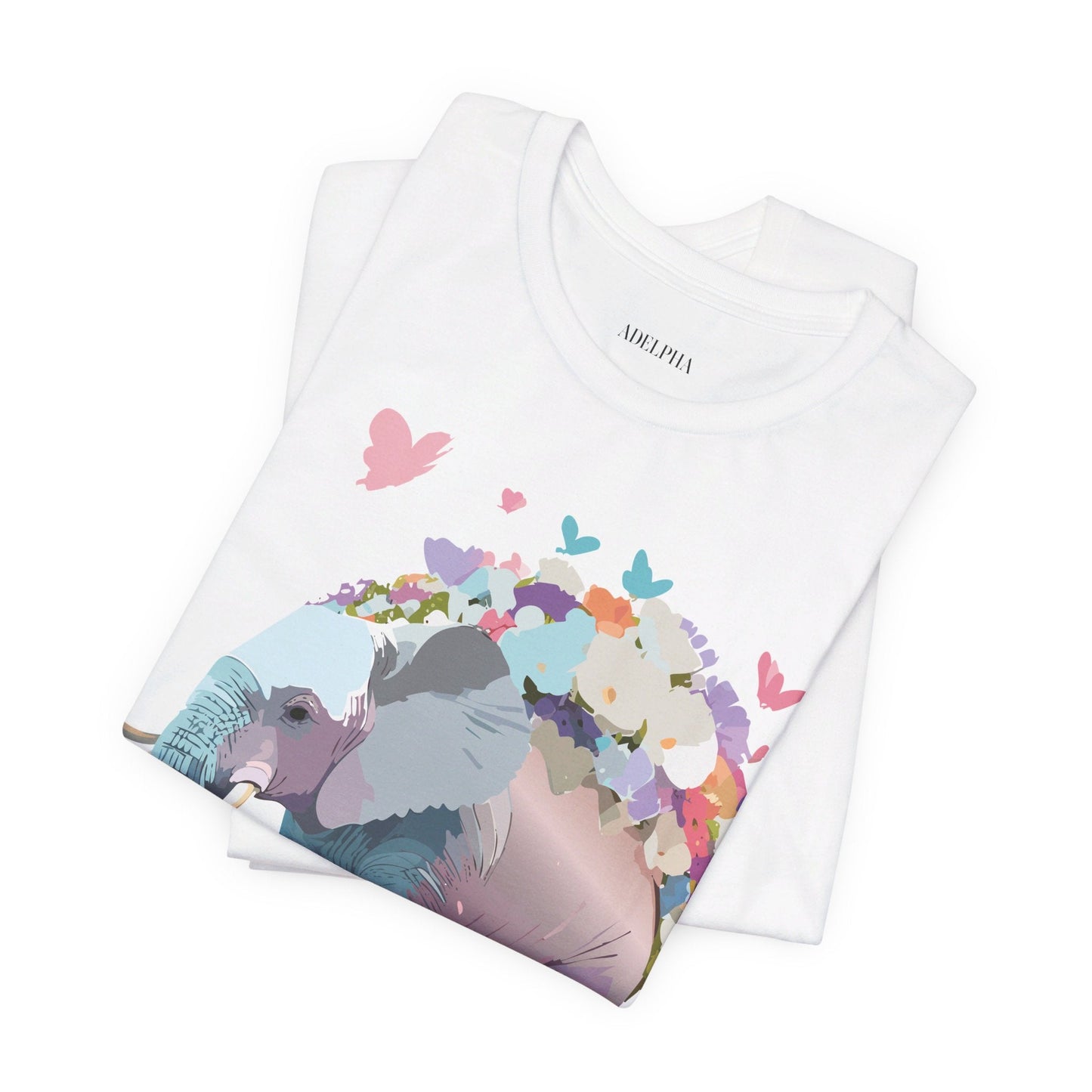 Elephant Graphic Unisex 100 Cotton Jersey Vintage Art Design Tee 15