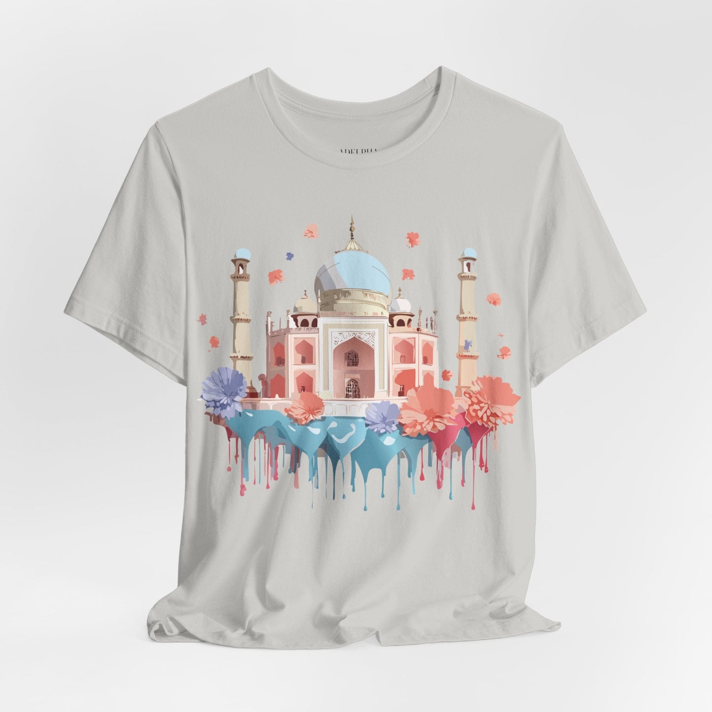 Unisex Taj Mahal Graphic Tee Vintage Inspired Shirt By Adelpha Art Design Collection