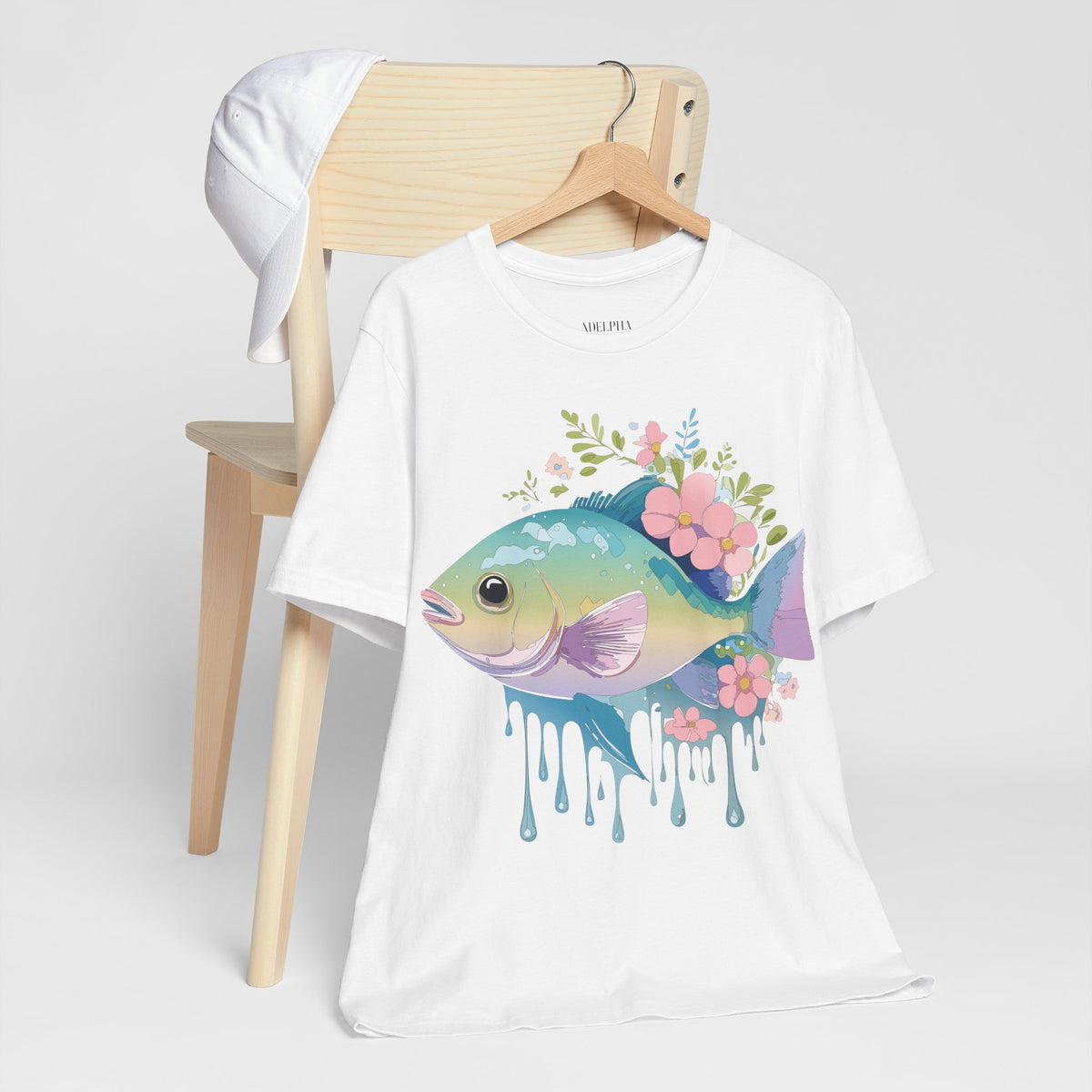 Fish Graphic Design Tee Bella+Canvas Unisex 100 Cotton Tee Shirt a1010
