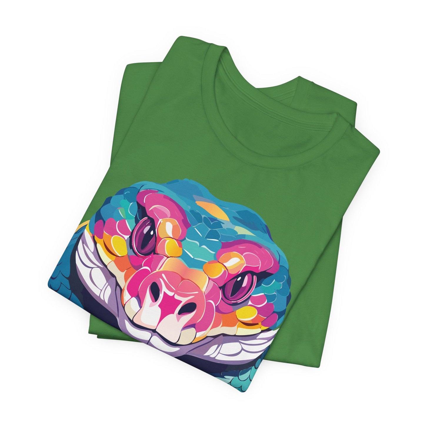 Unisex Animal Tee Shirt With Art Design, Wild Animals Short Sleeve Graphic Tee For Everyday Wear