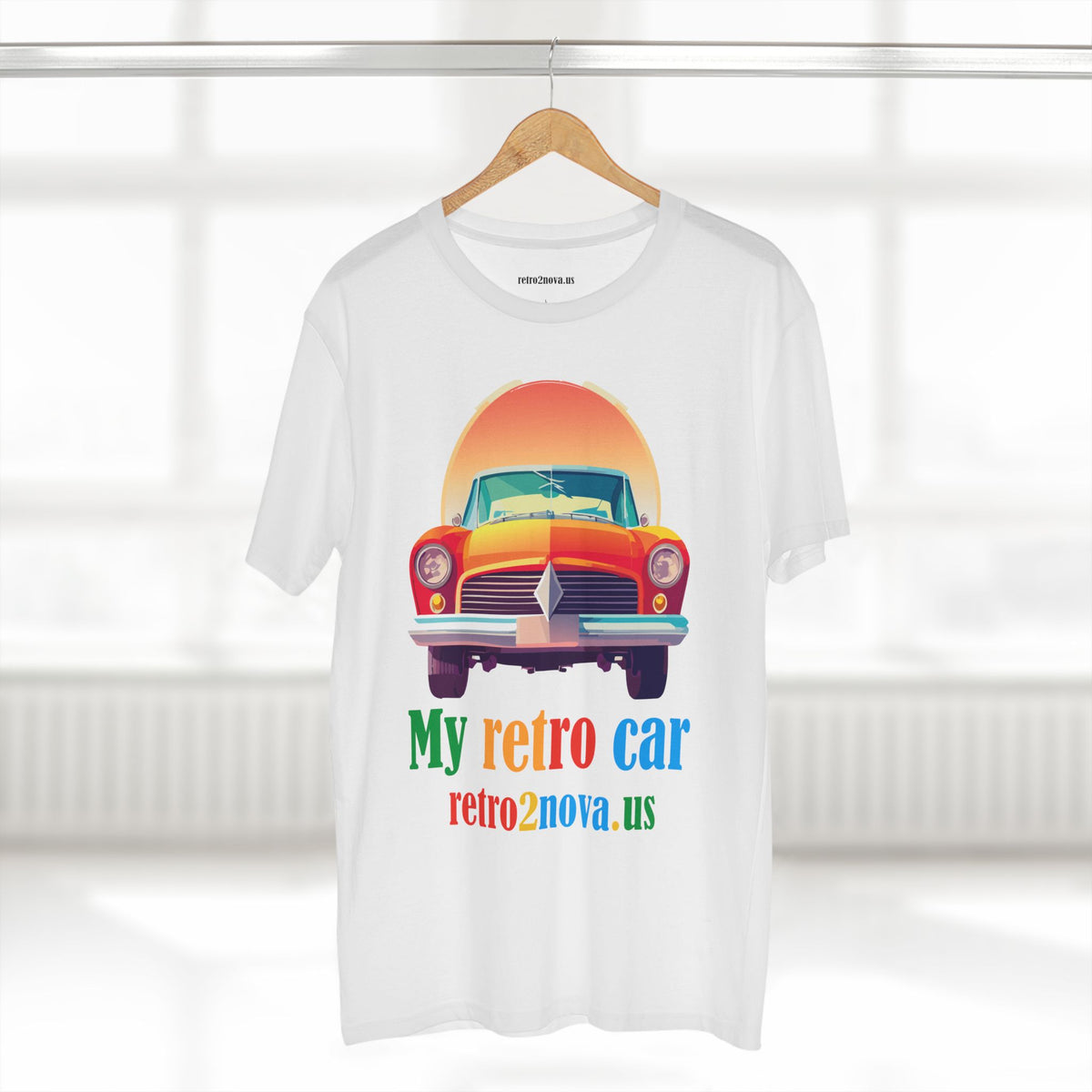 Retro Car Vintage Graphic Tee Staple Unisex 100 Cotton Tee Shirt - RC-10