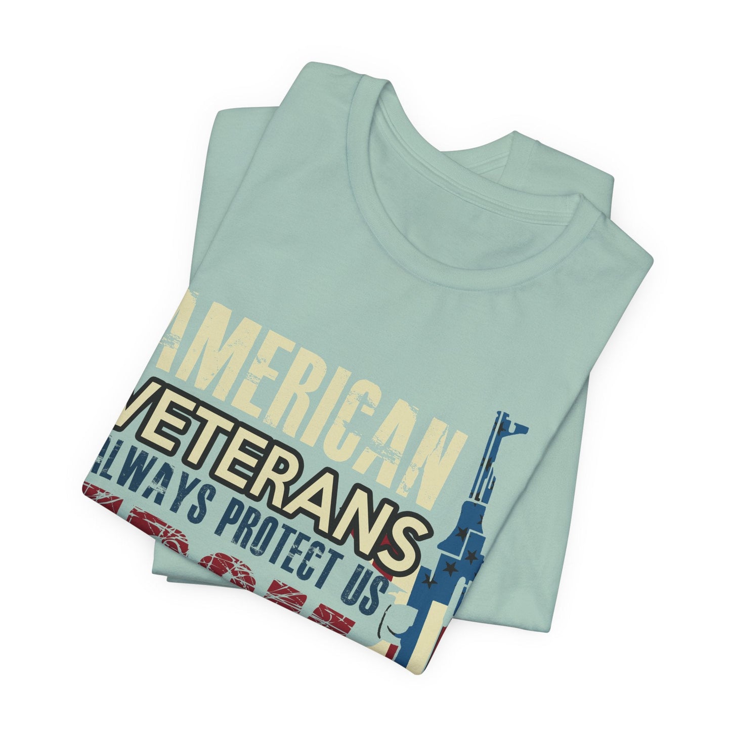 Army Veteran Patriotic Graphic Design Unisex Cotton T-Shirt v44