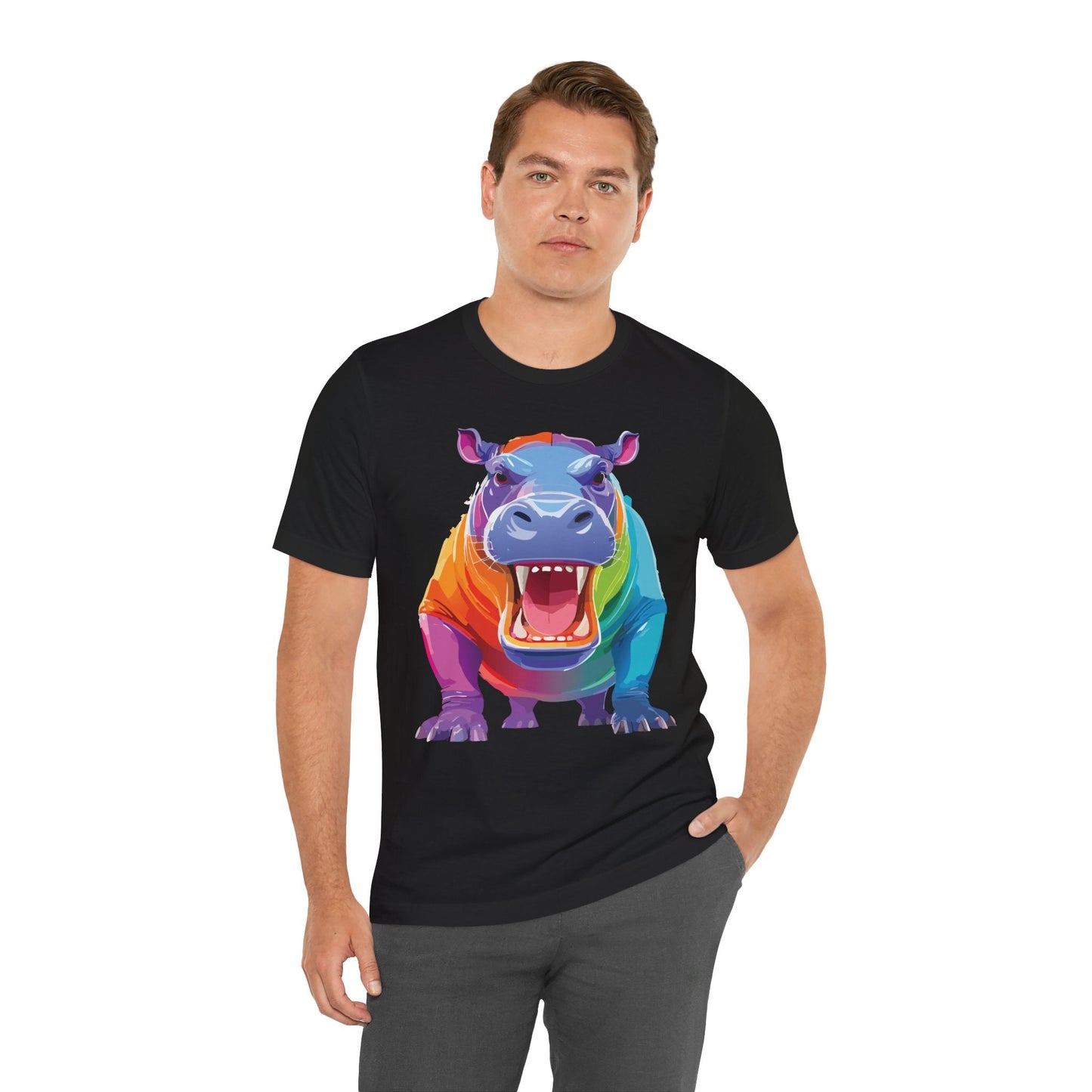 Unisex Animal Tee Shirt With Art Design Wild Animals Graphic Tee For Men Women All Sizes