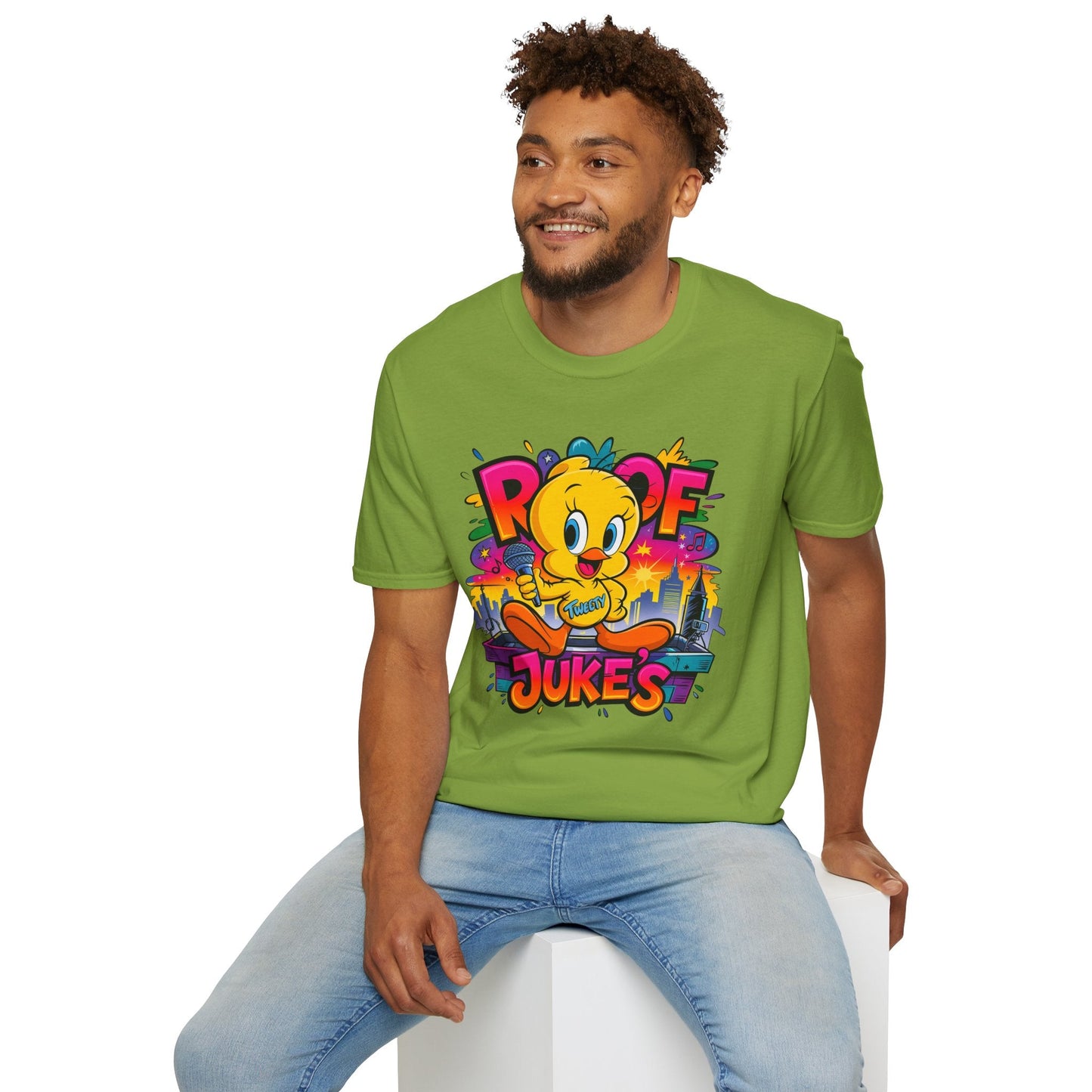 Unisex Cartoon T Shirt With Animation Design Versatile Funny Animals Tee Shirt Gildan Softstyle