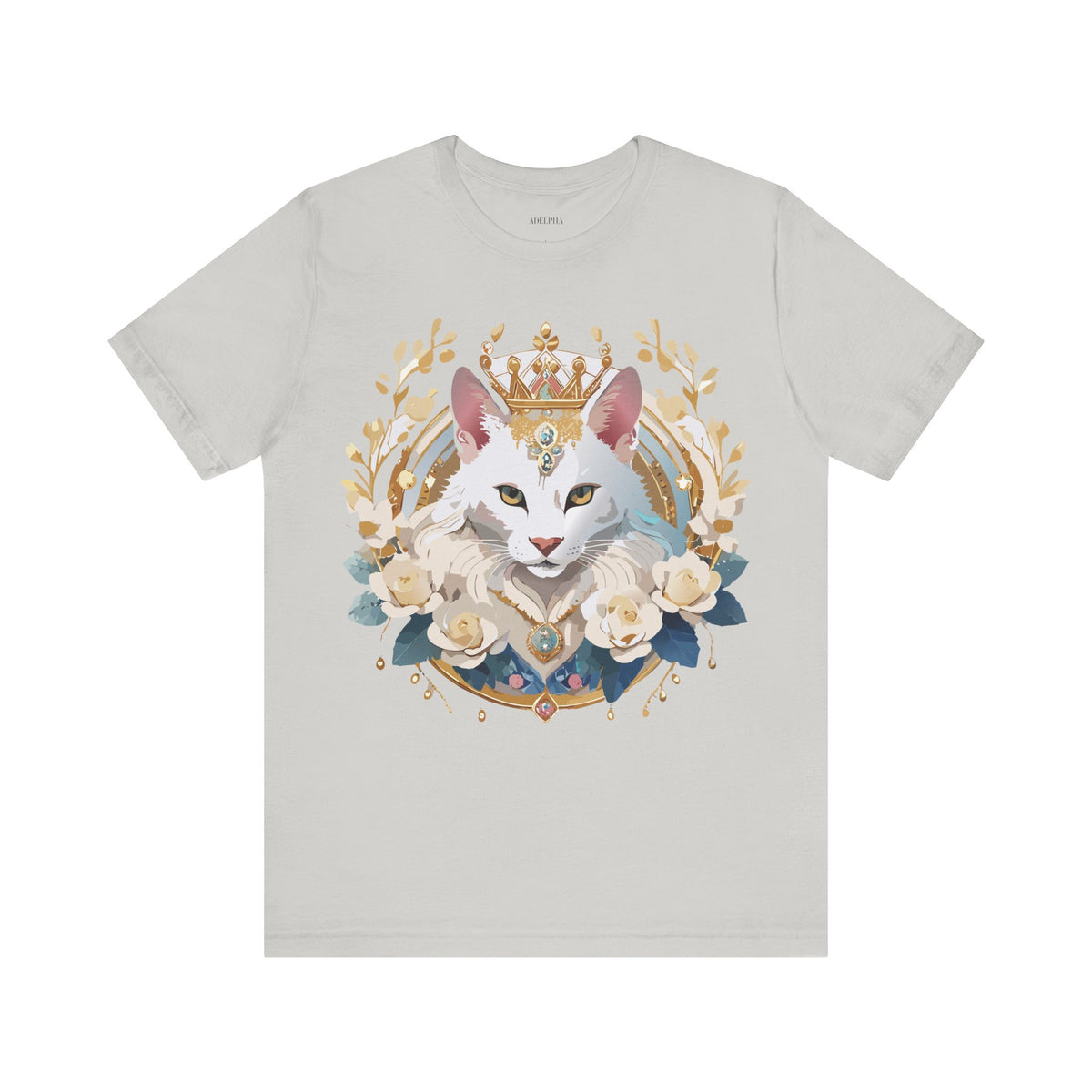 Medallion Graphic Unisex Cotton Bella+Canvas Tee with Floral Art Design m55