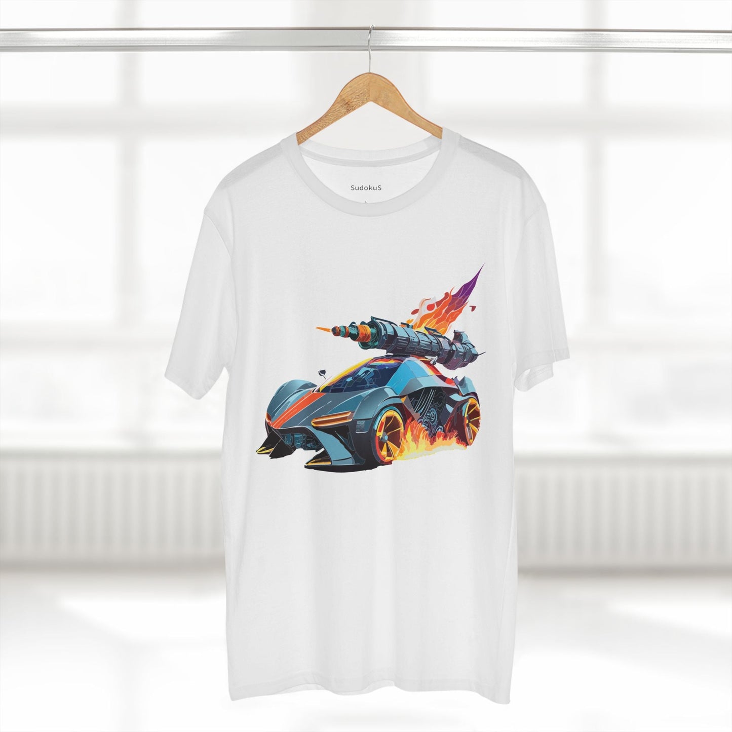Car Graphic Unisex 100 Cotton Staple Tee 17