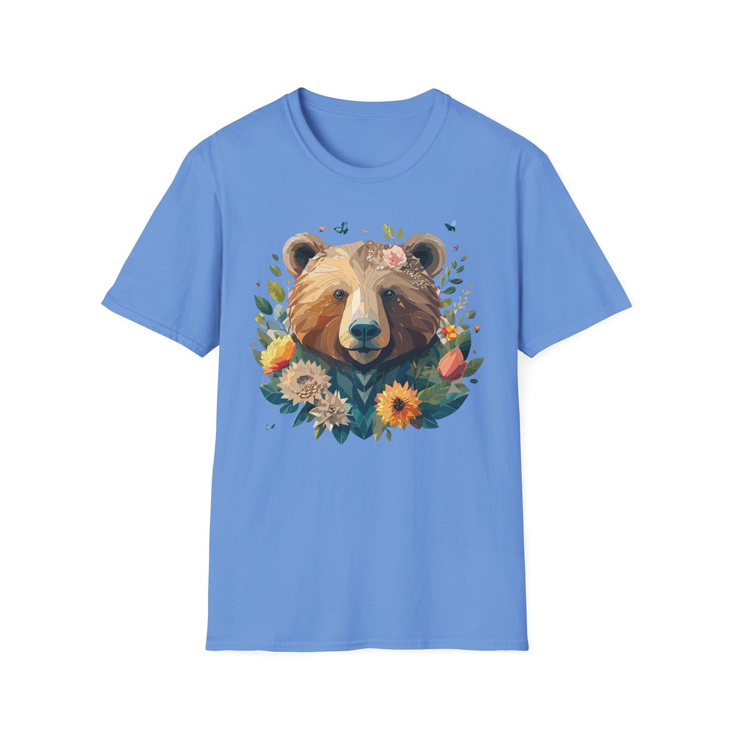 Bear T Shirt Unisex Teddy Bear Tee Gildan Softstyle 64000 100 Percent Ring Spun Cotton